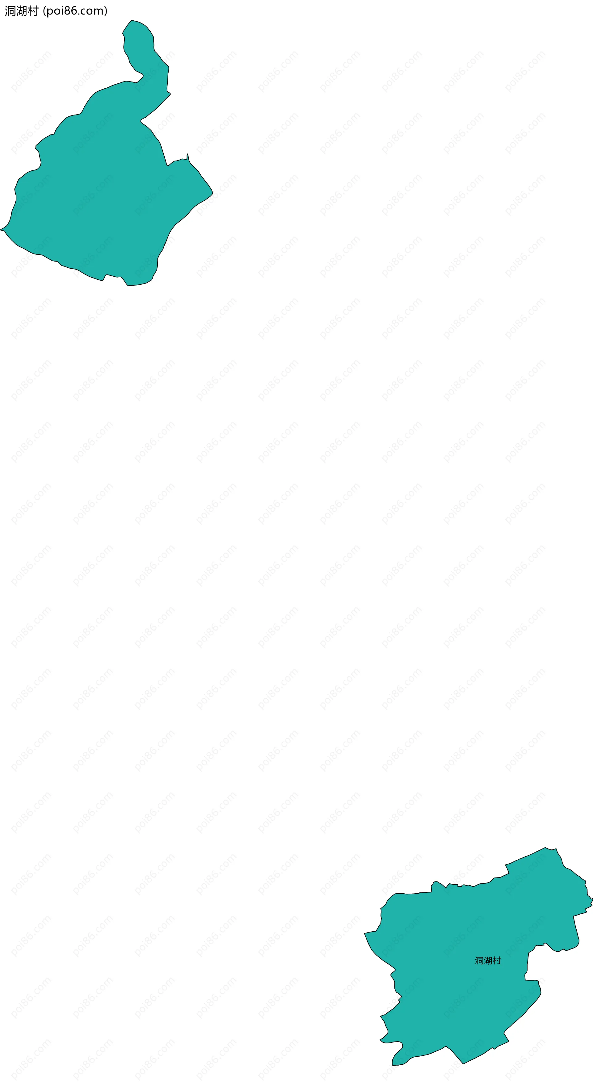 洞湖村边界地图