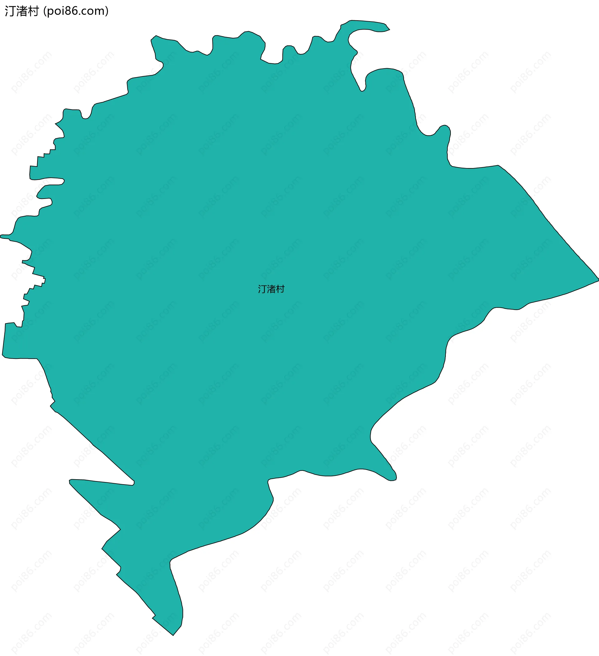 汀渚村边界地图