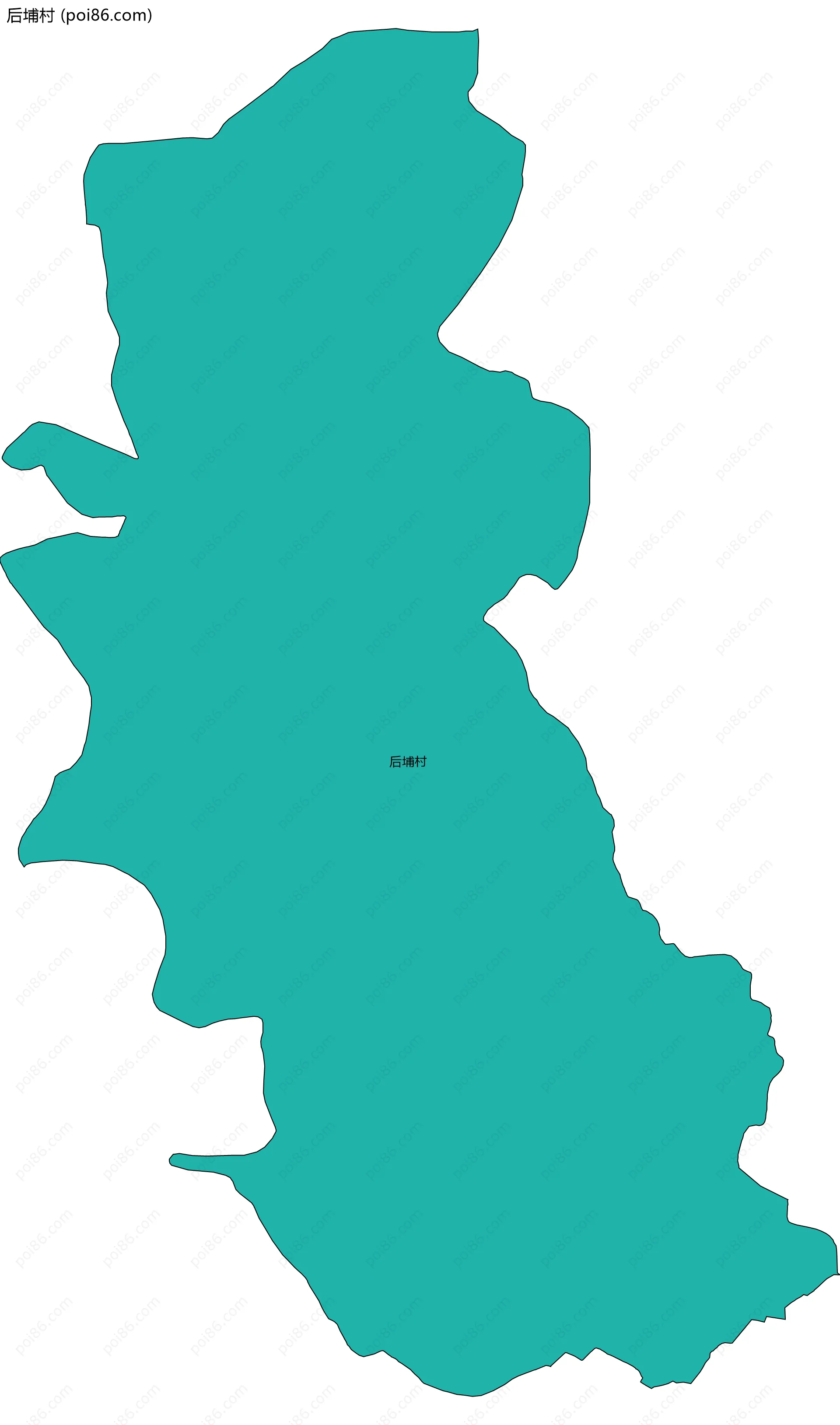 后埔村边界地图