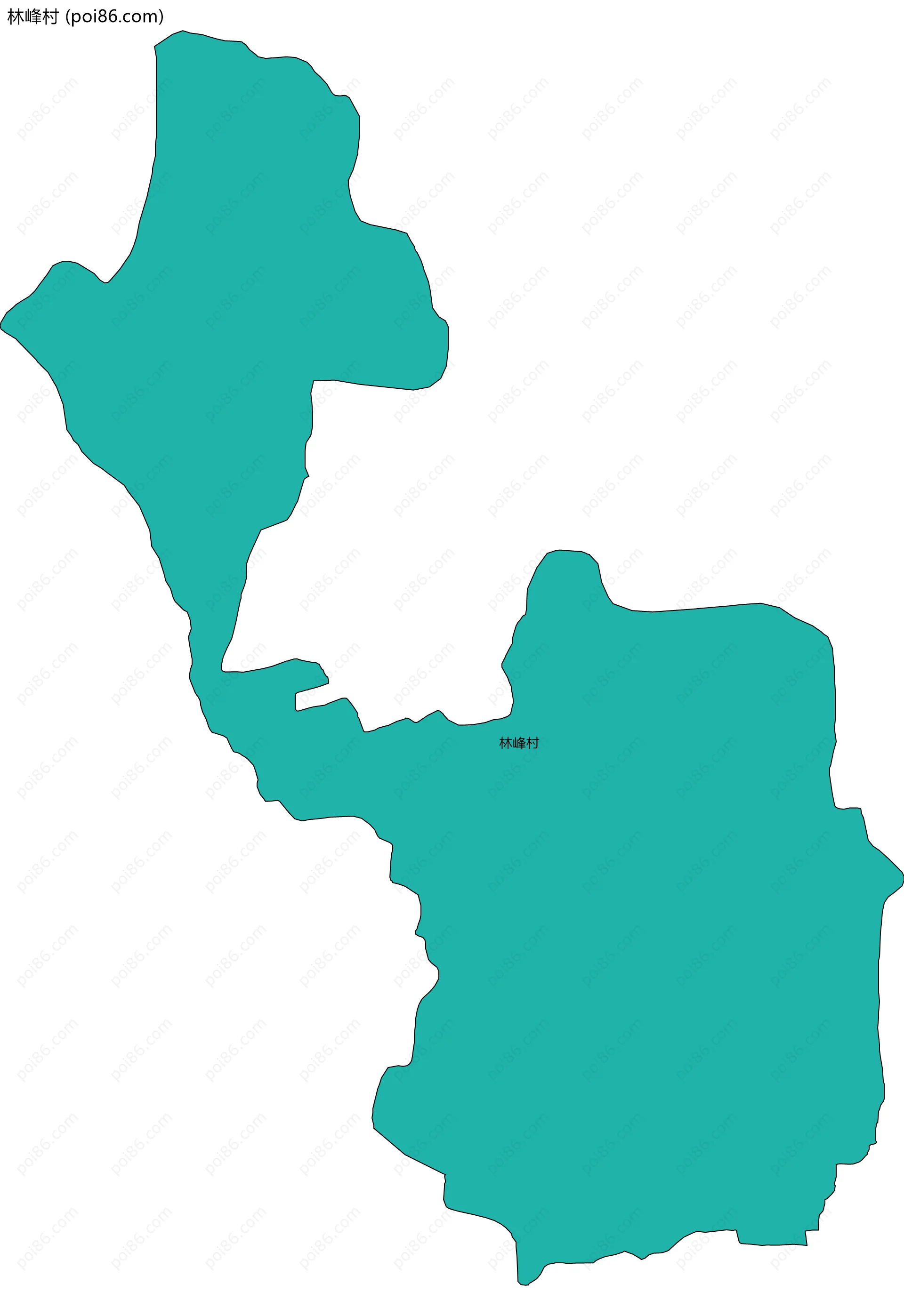 林峰村边界地图