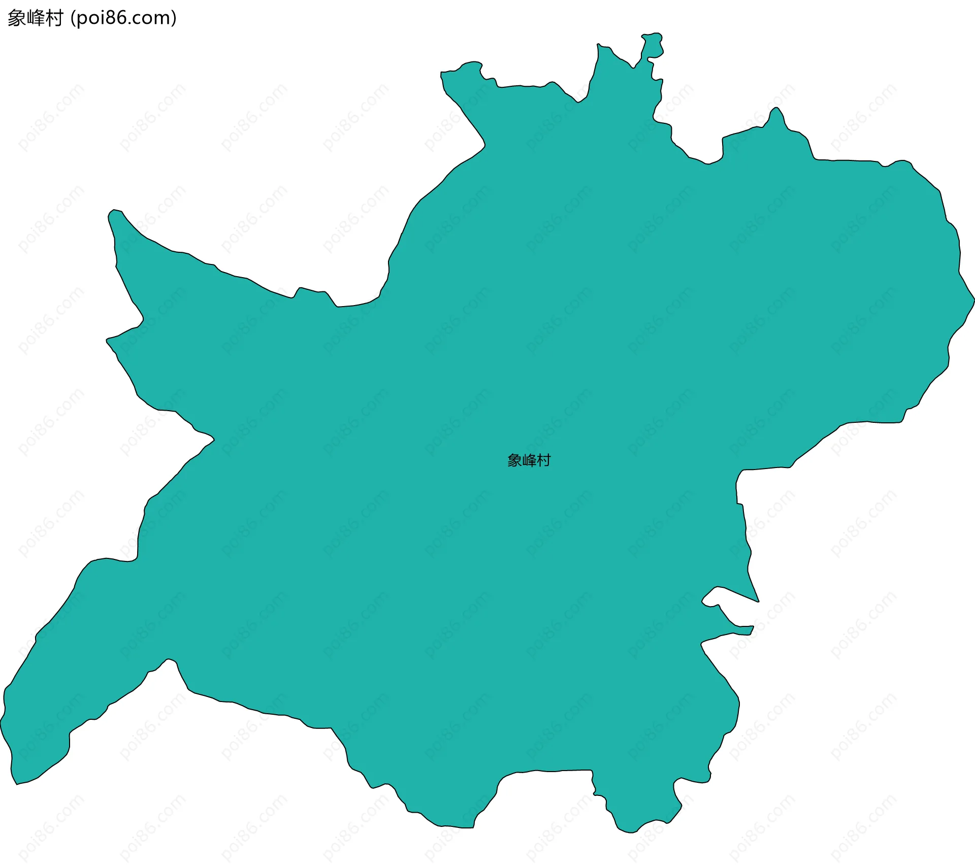 象峰村边界地图