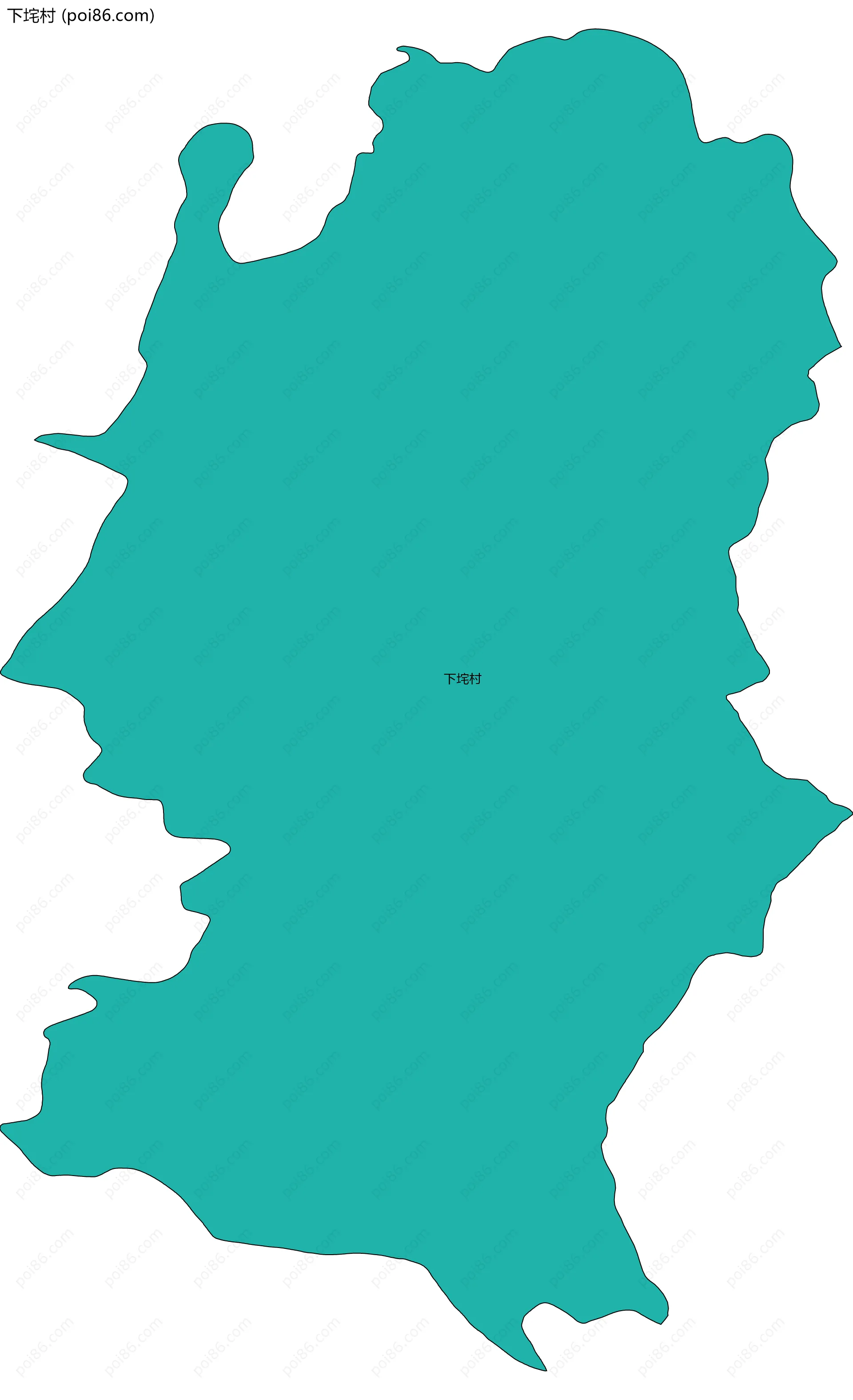 下垞村边界地图
