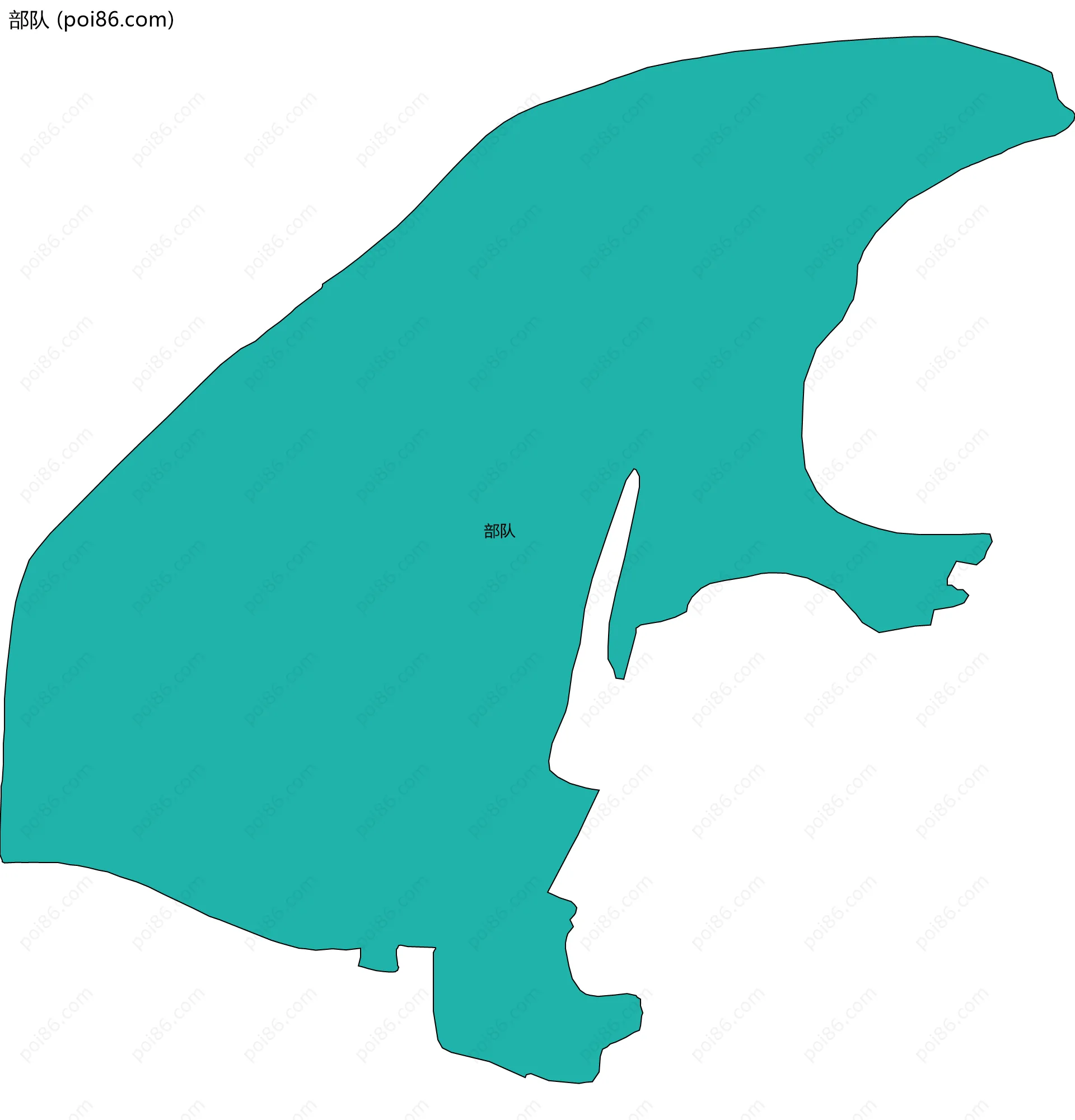 部队边界地图