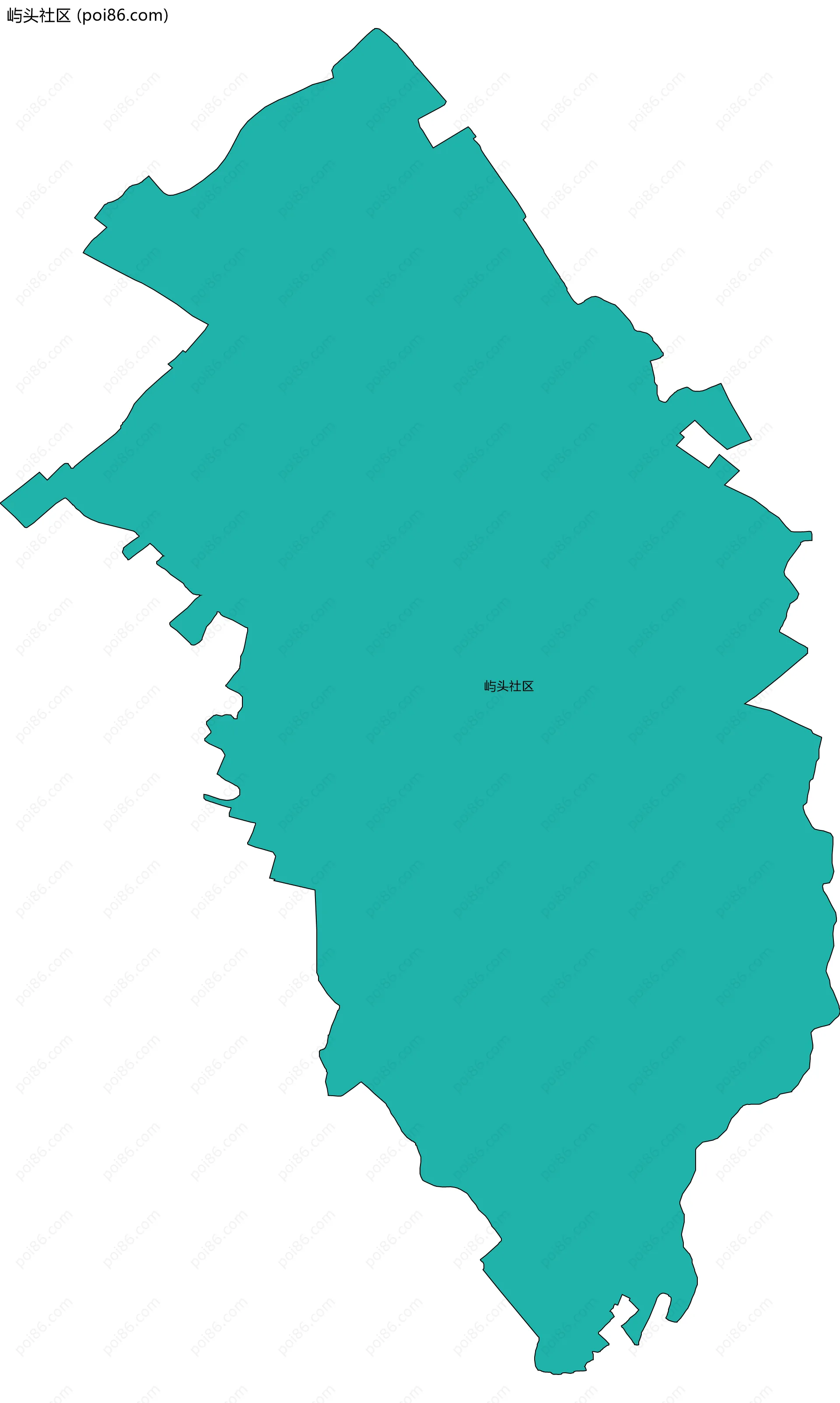 屿头社区边界地图