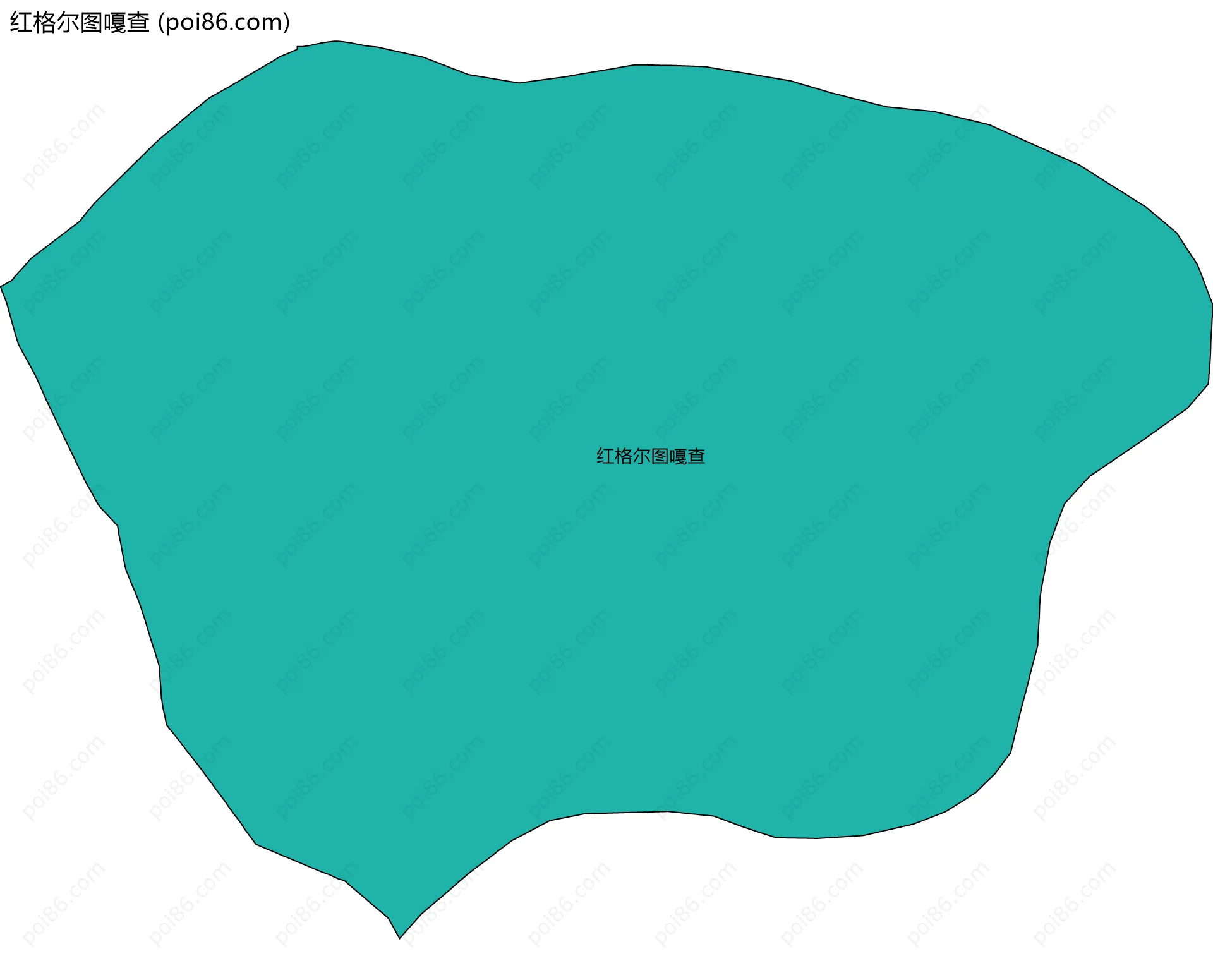 红格尔图嘎查边界地图