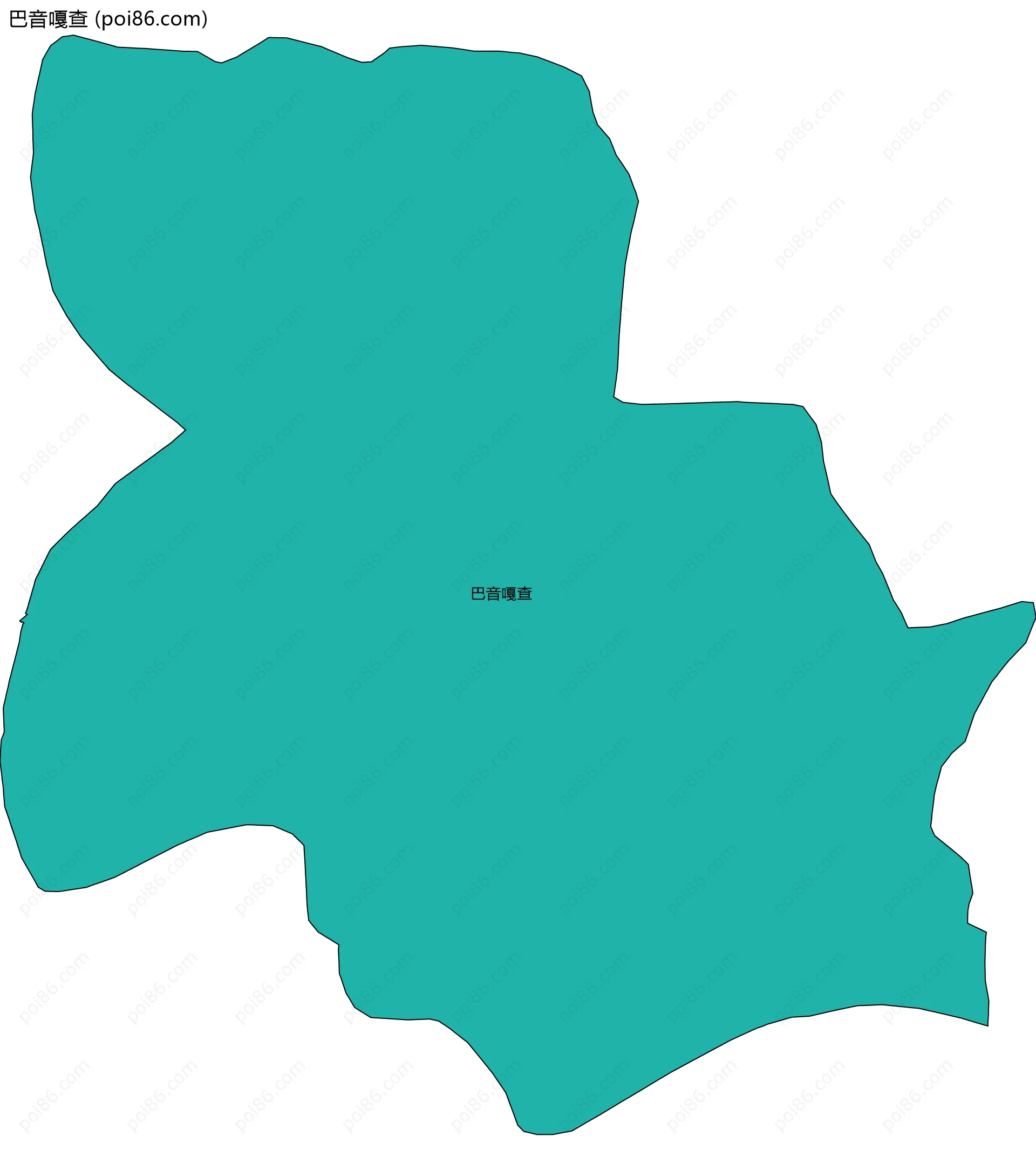 巴音嘎查边界地图