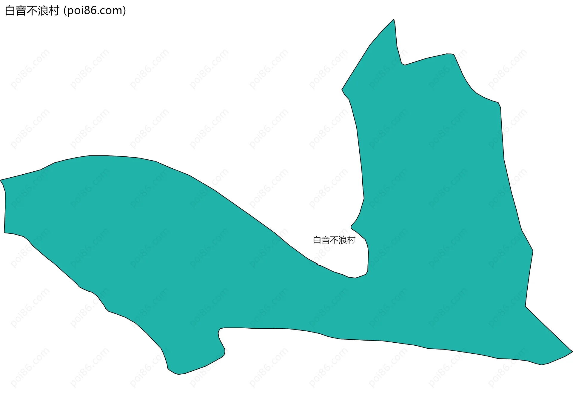 白音不浪村边界地图