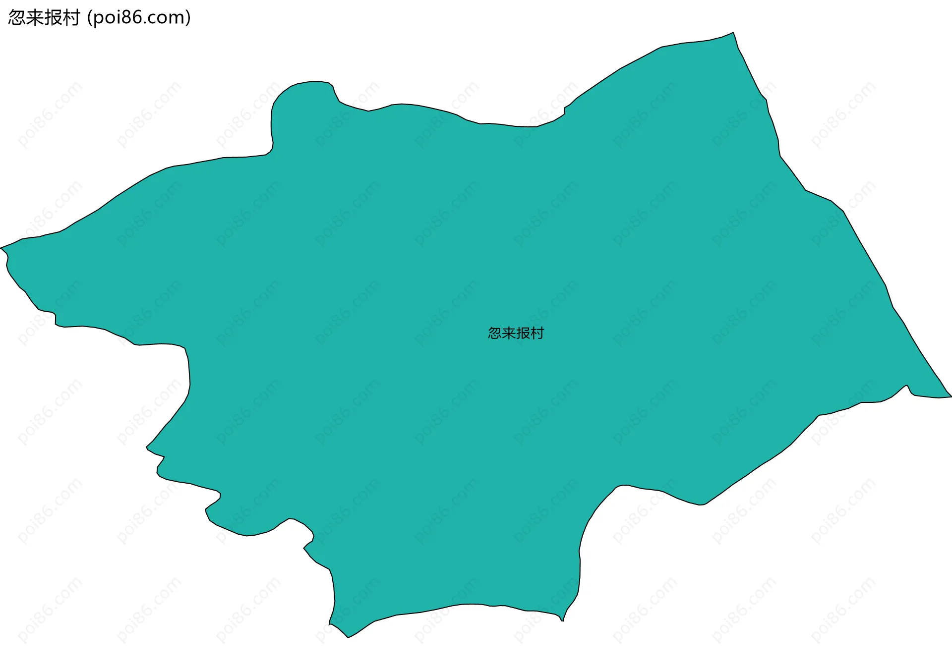 忽来报村边界地图