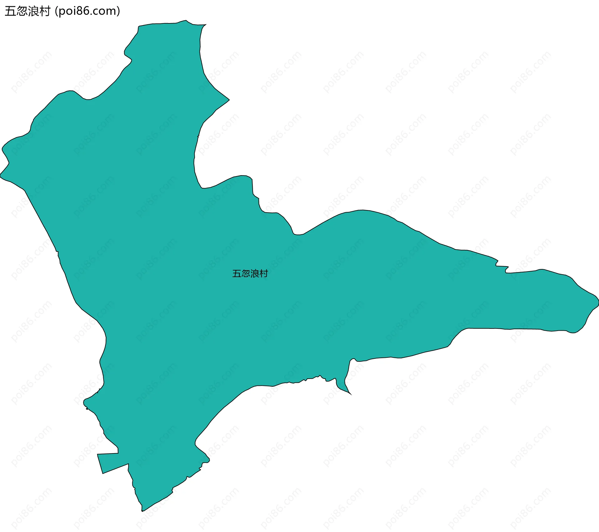 五忽浪村边界地图