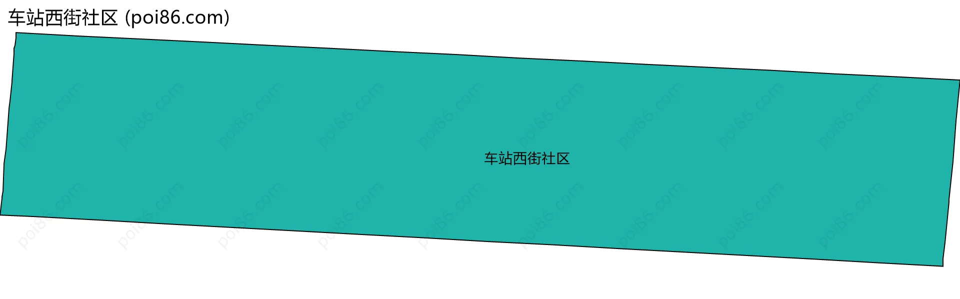 车站西街社区边界地图