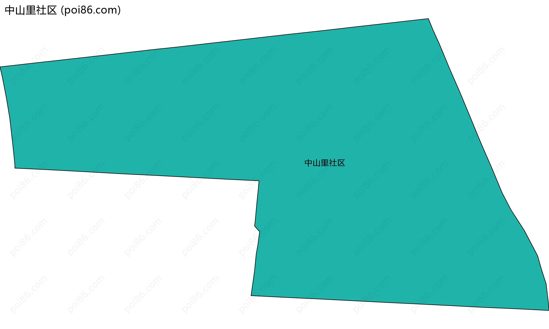 中山里社区边界地图