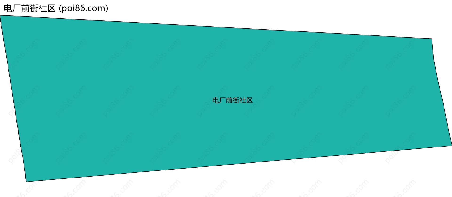 电厂前街社区边界地图