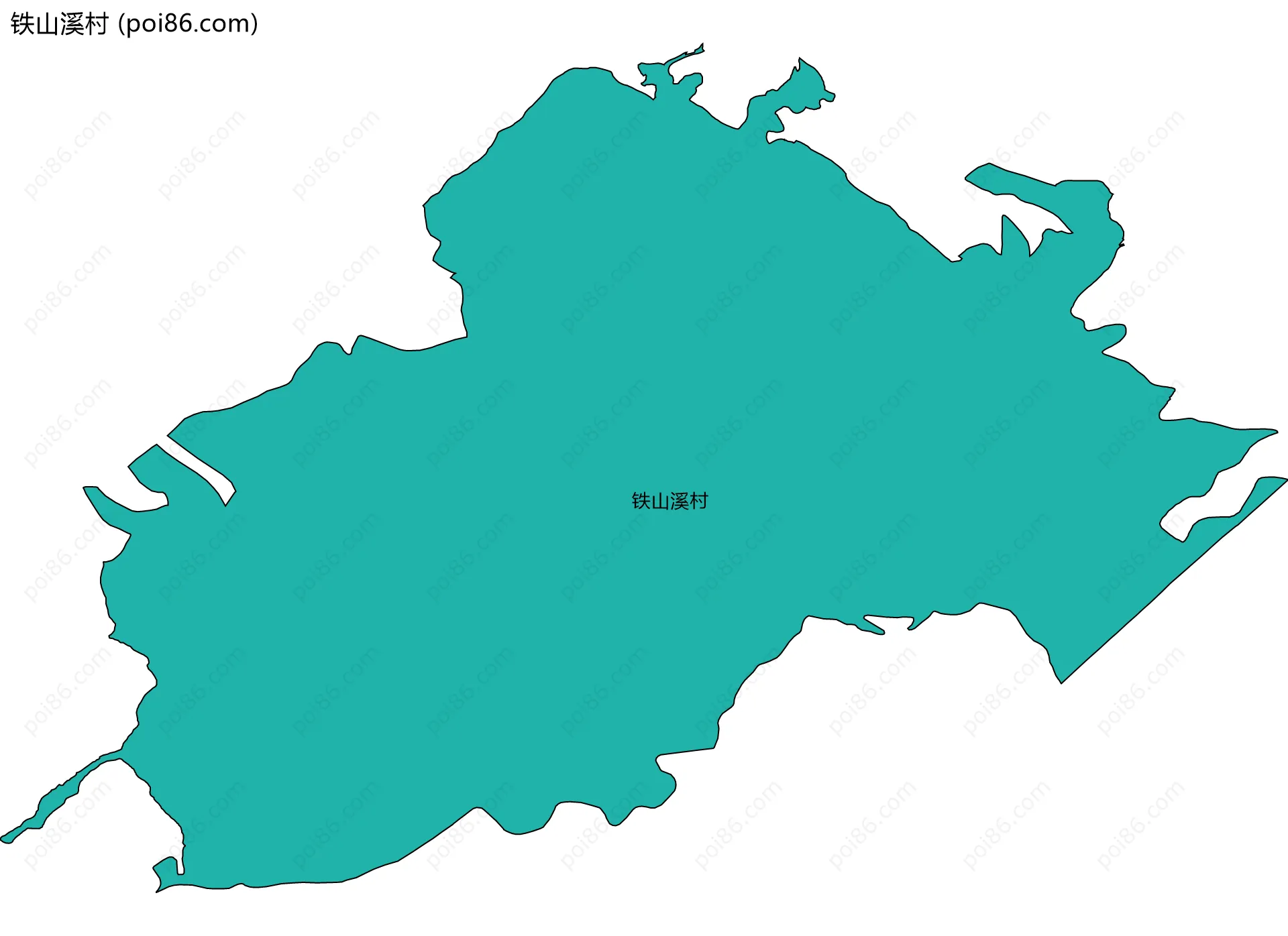 铁山溪村边界地图
