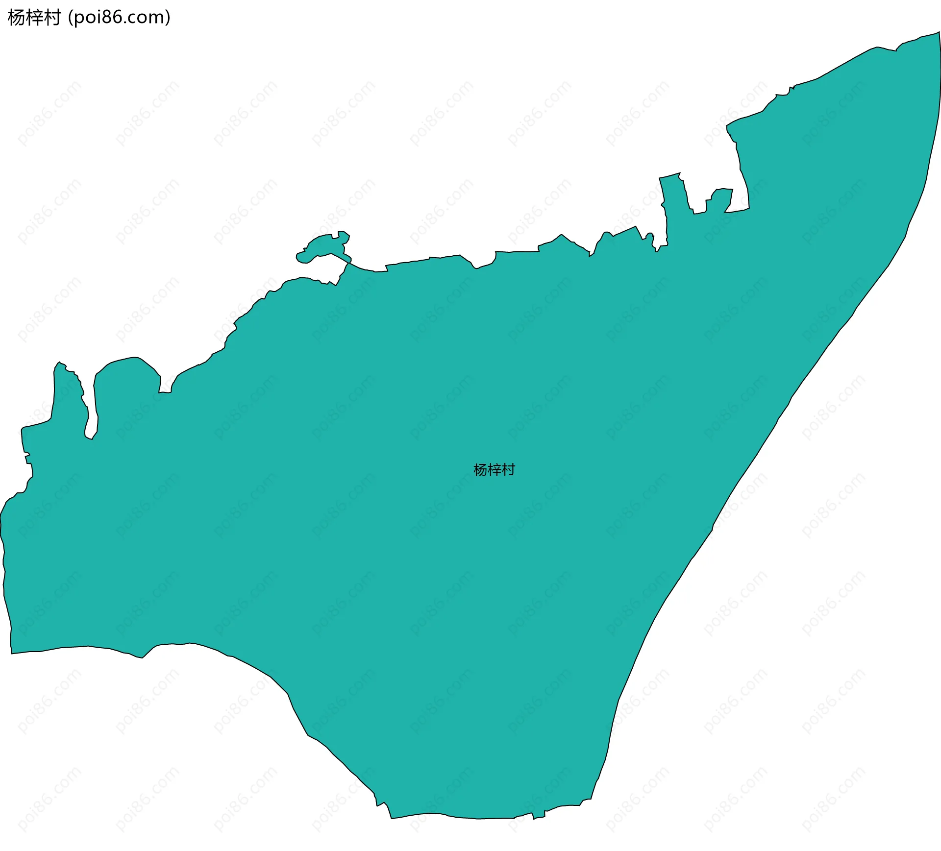 杨梓村边界地图