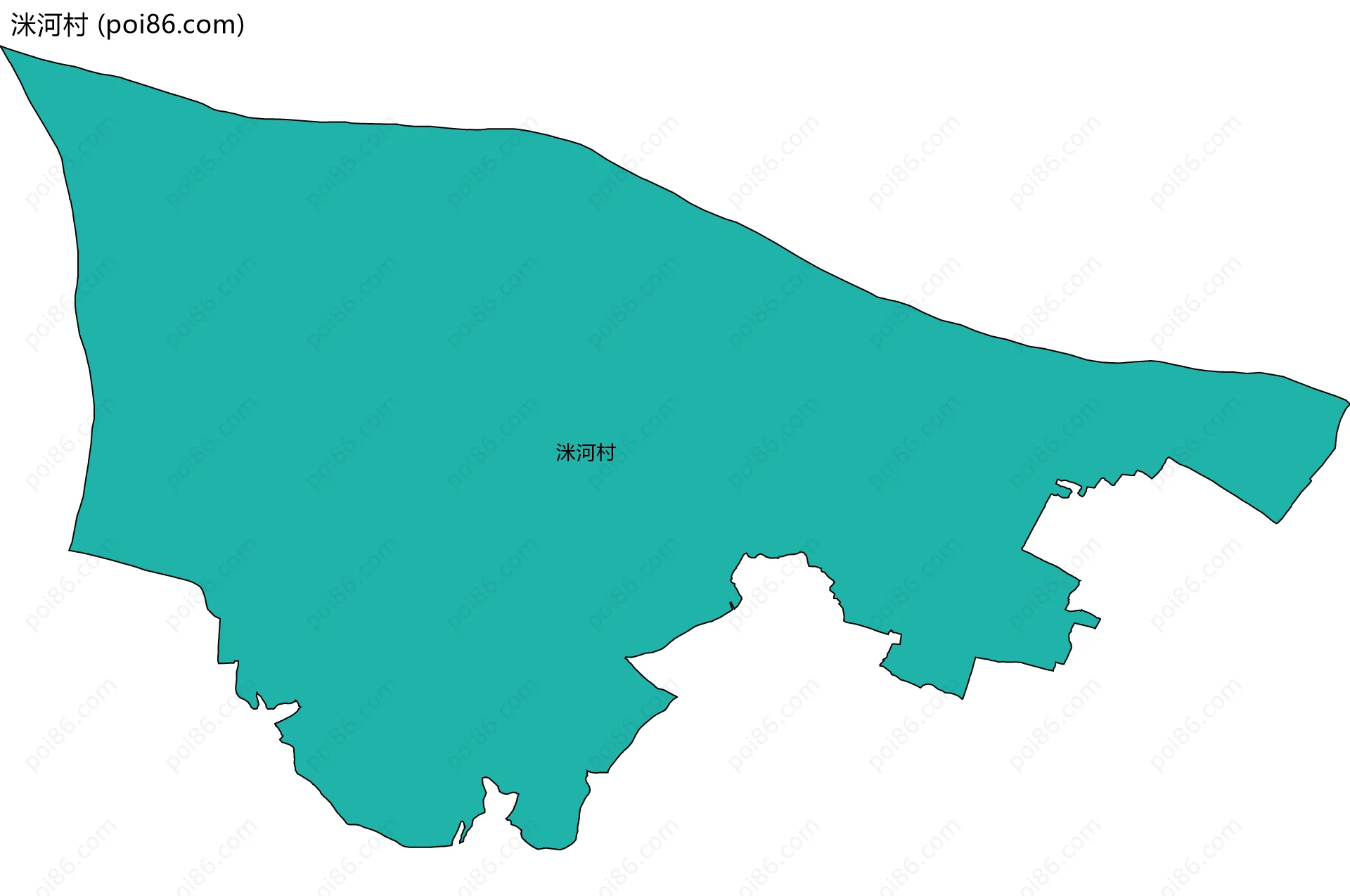 洣河村边界地图