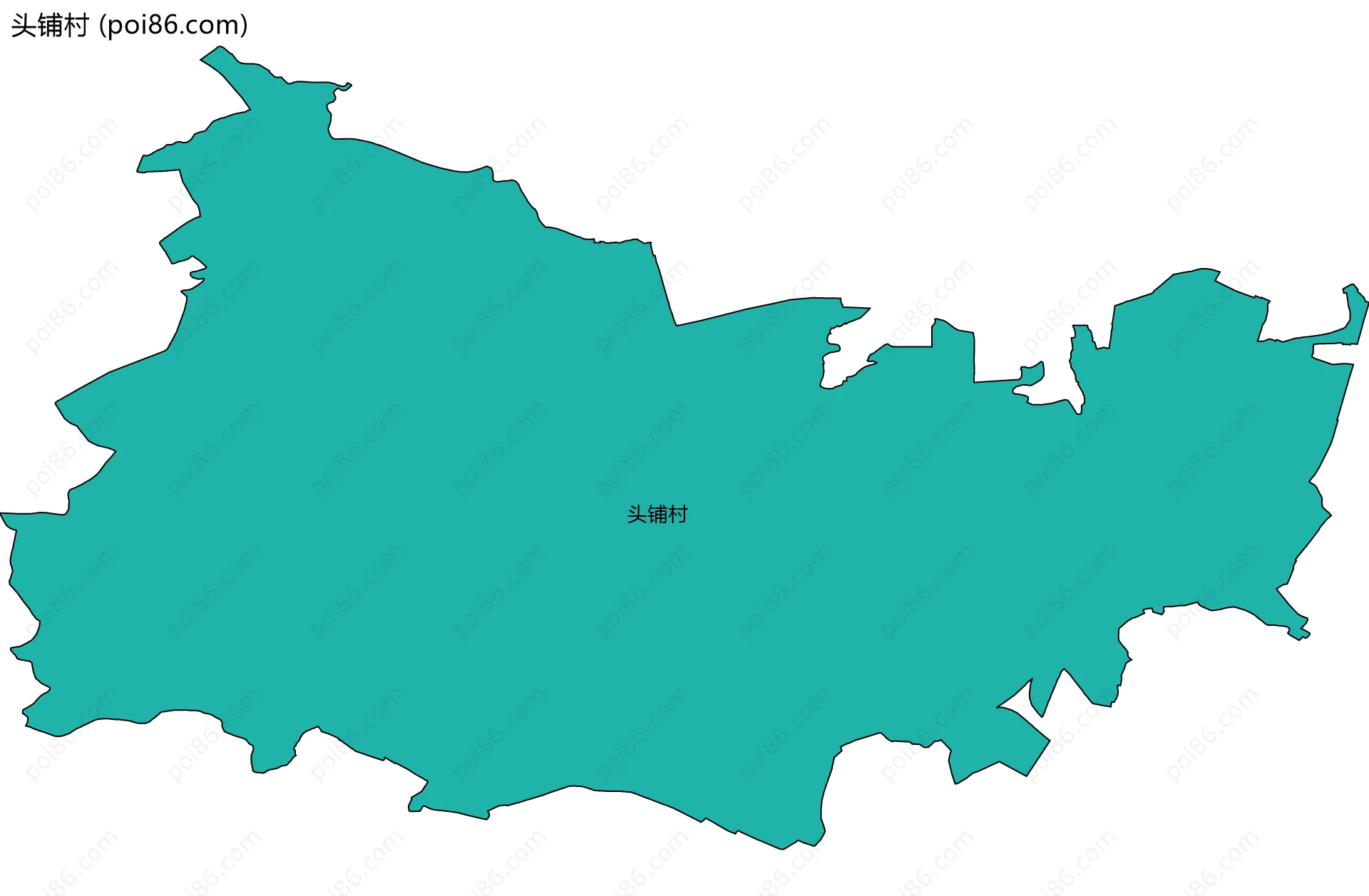 头铺村边界地图