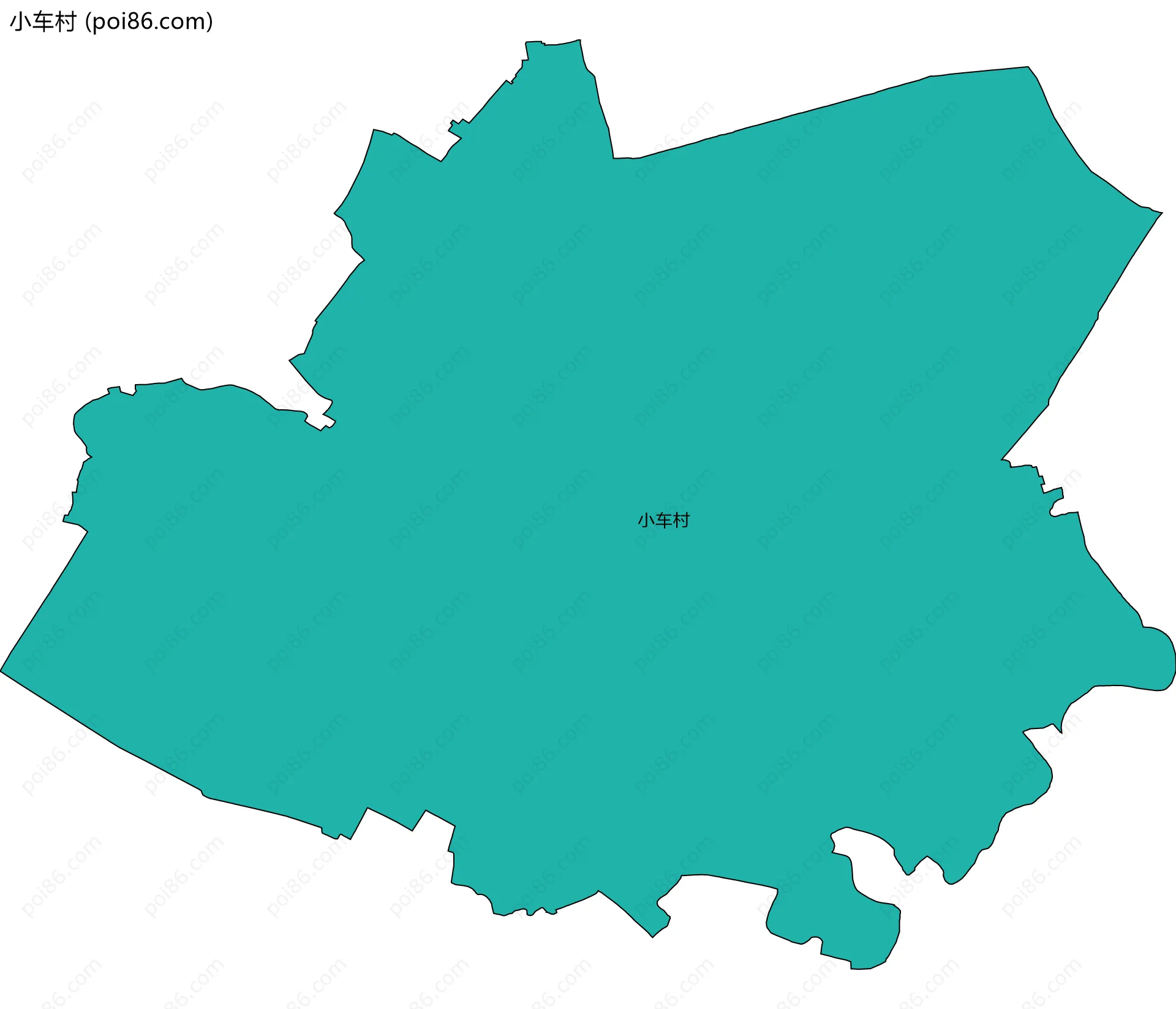 小车村边界地图