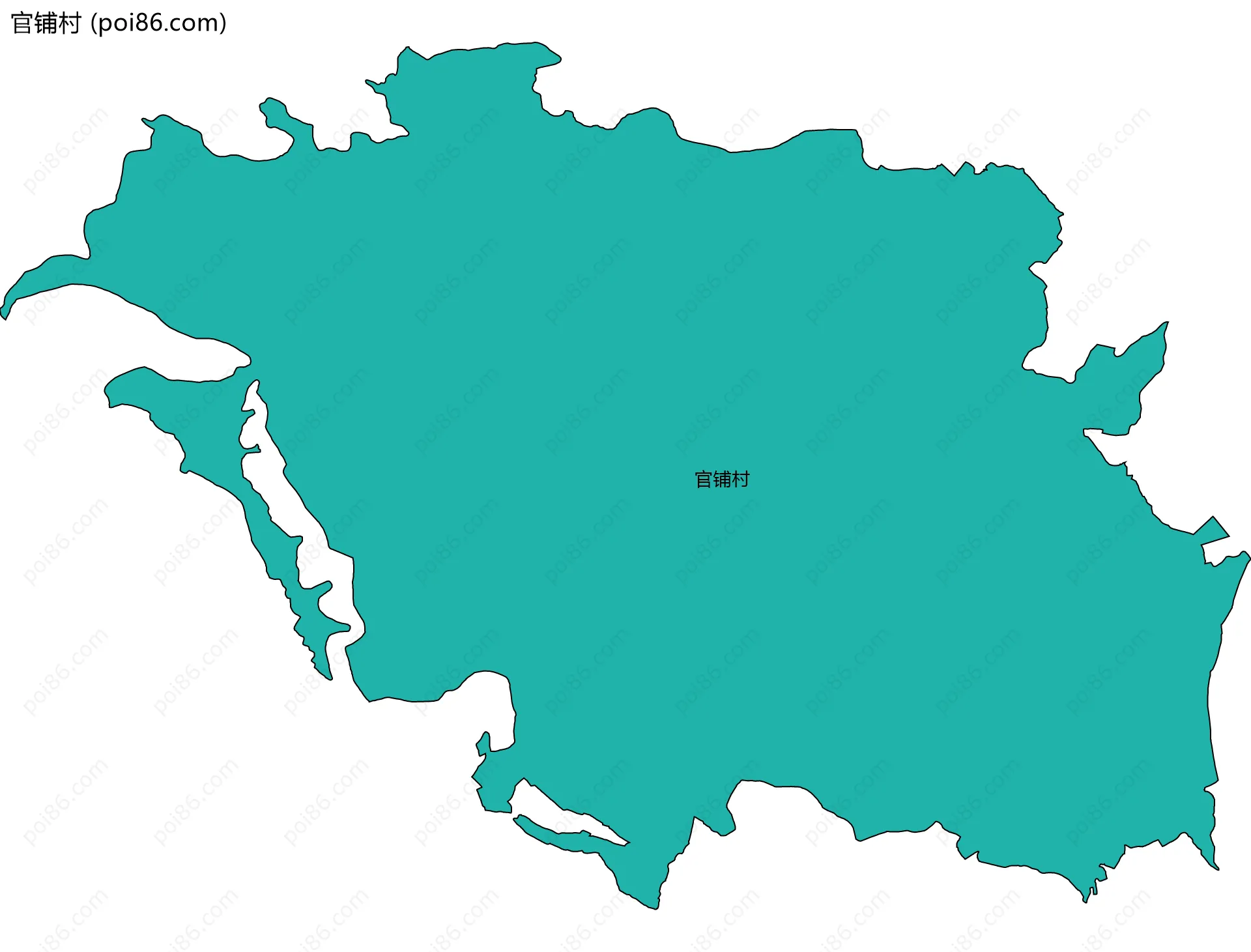 官铺村边界地图