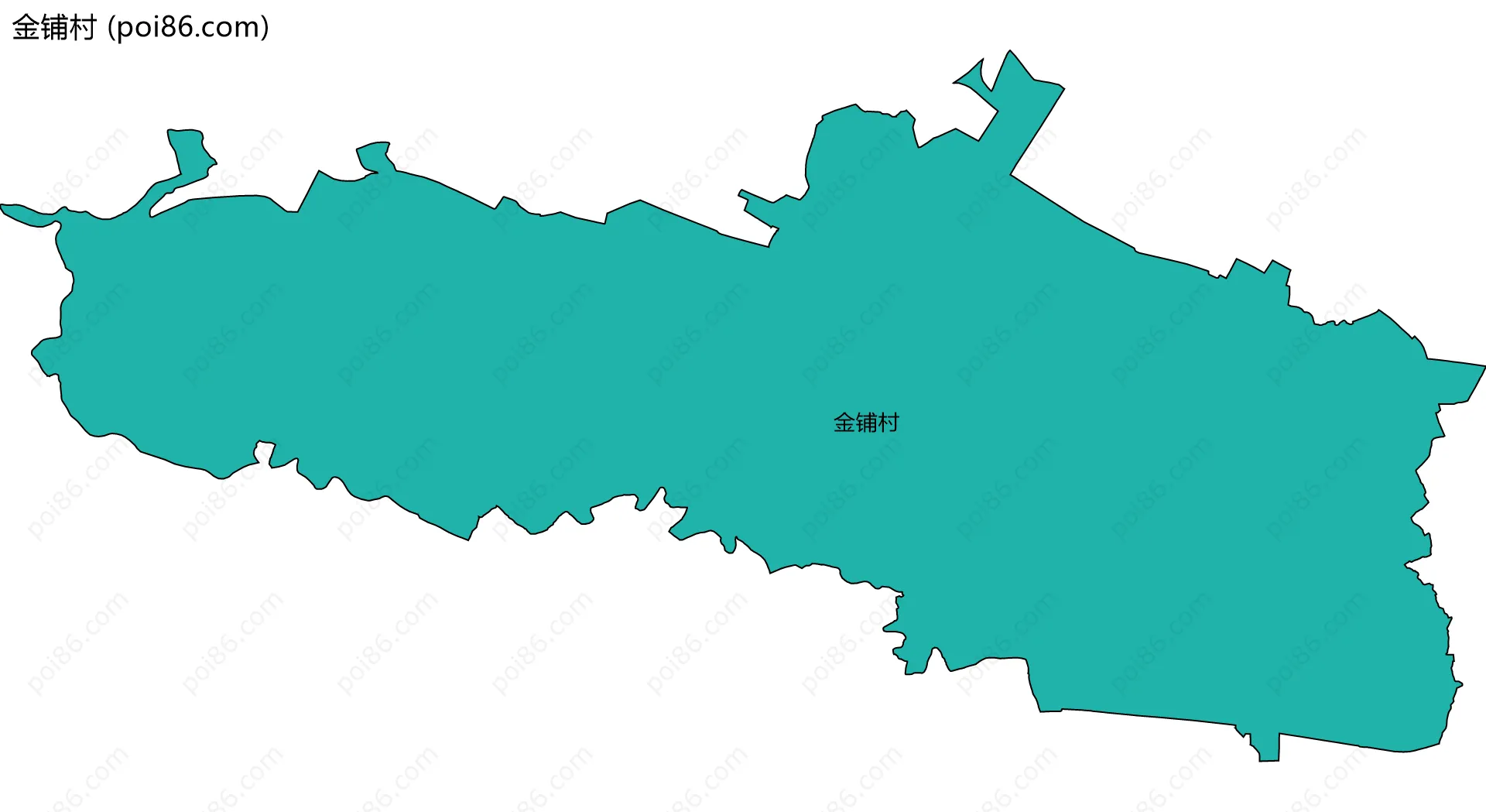 金铺村边界地图