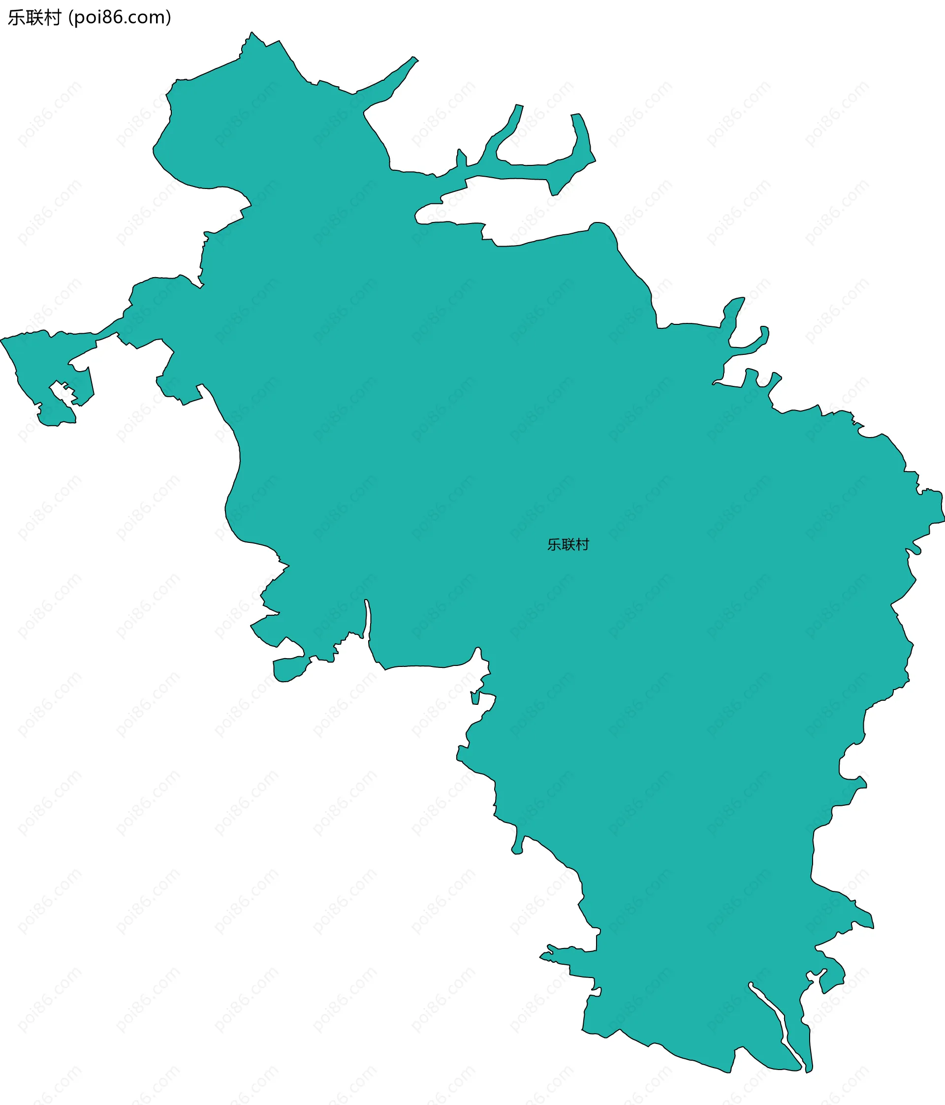 乐联村边界地图