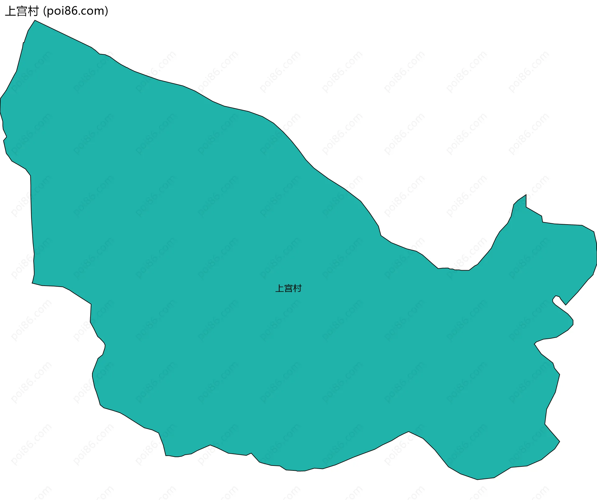 上宫村边界地图