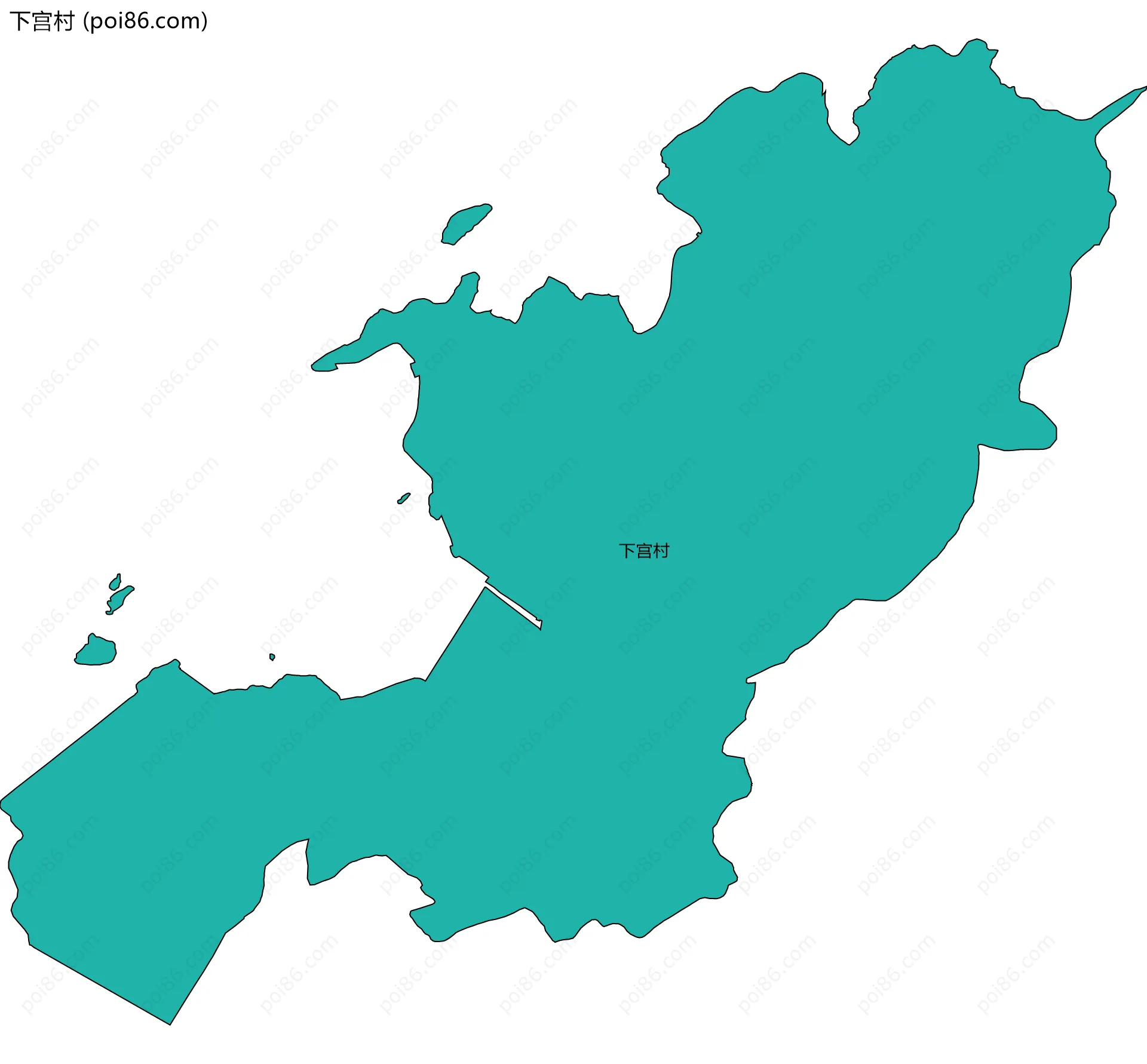下宫村边界地图