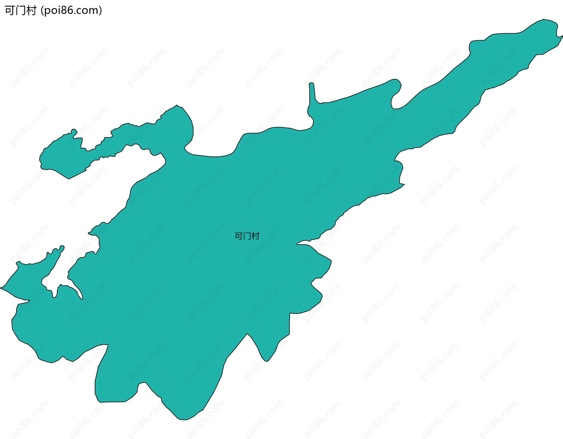 可门村边界地图