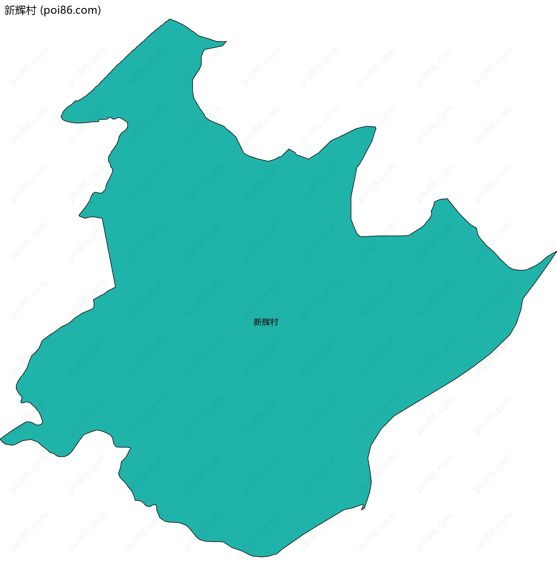 新辉村边界地图