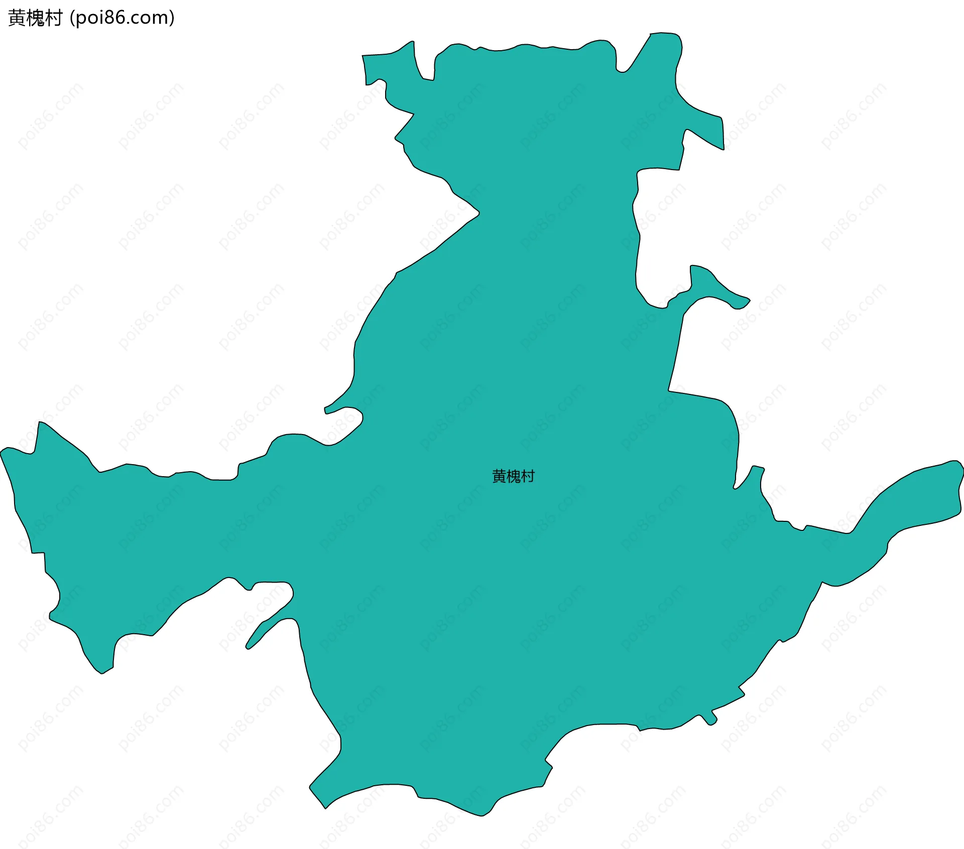 黄槐村边界地图
