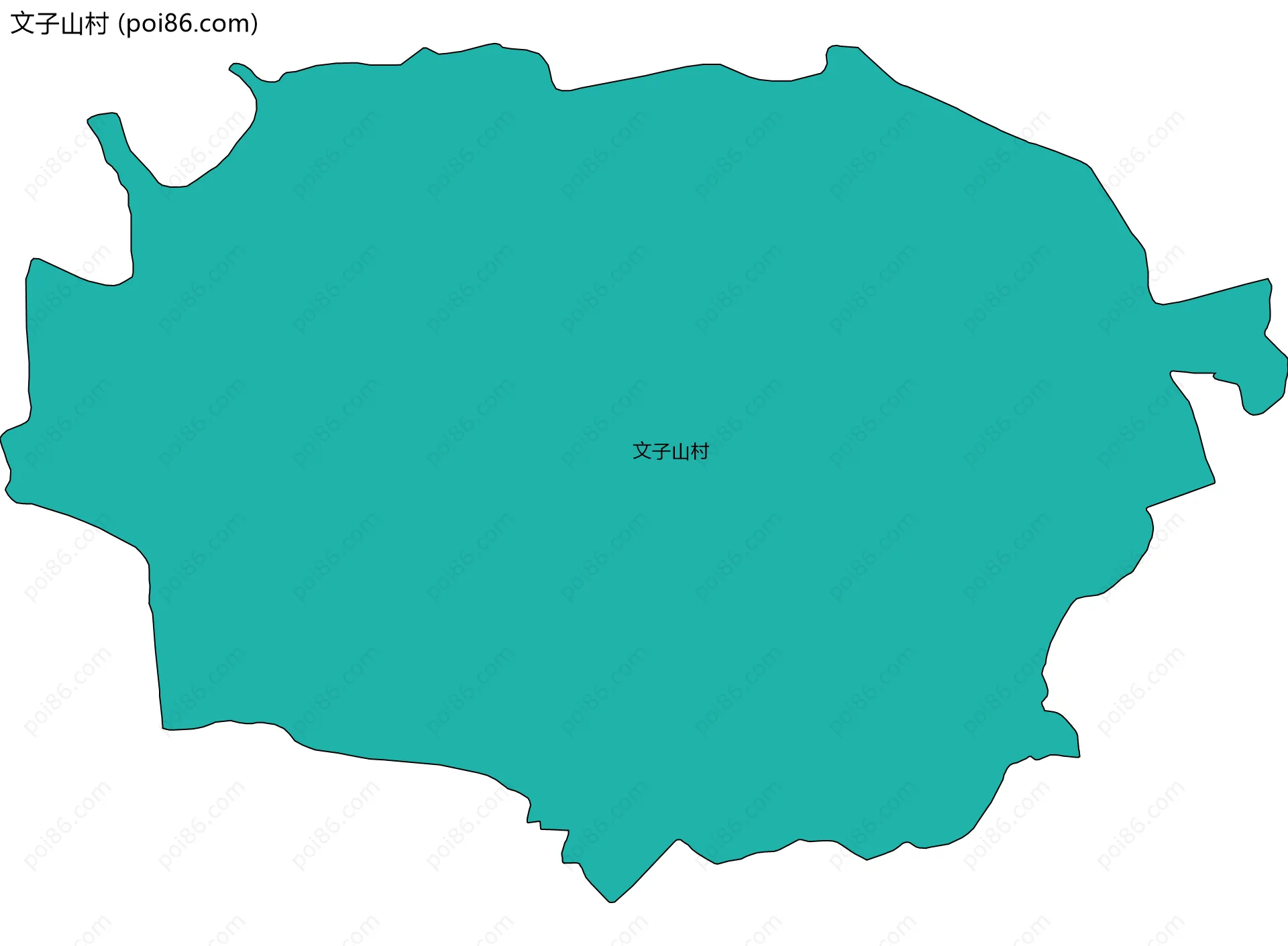 文子山村边界地图