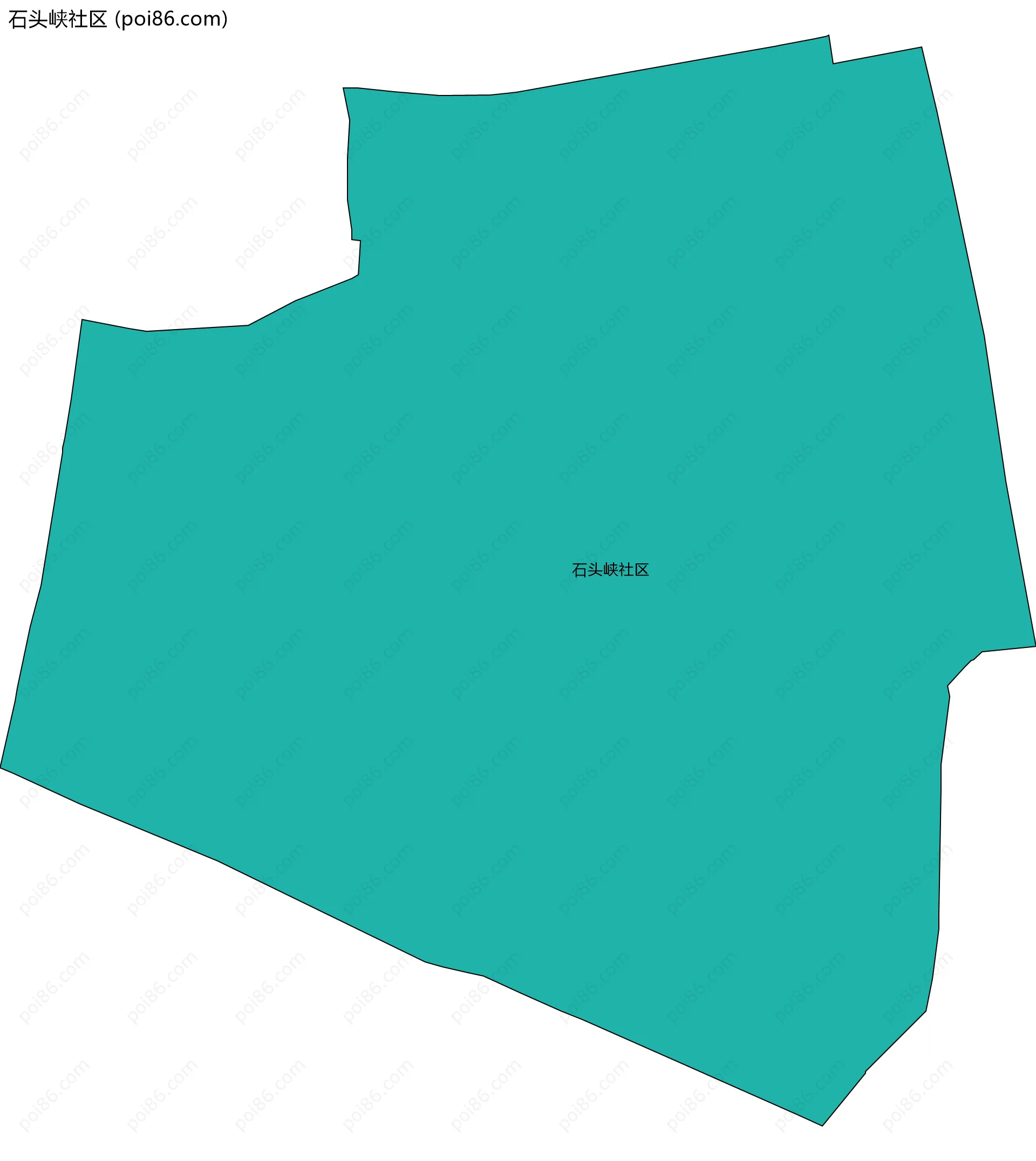 石头峡社区边界地图