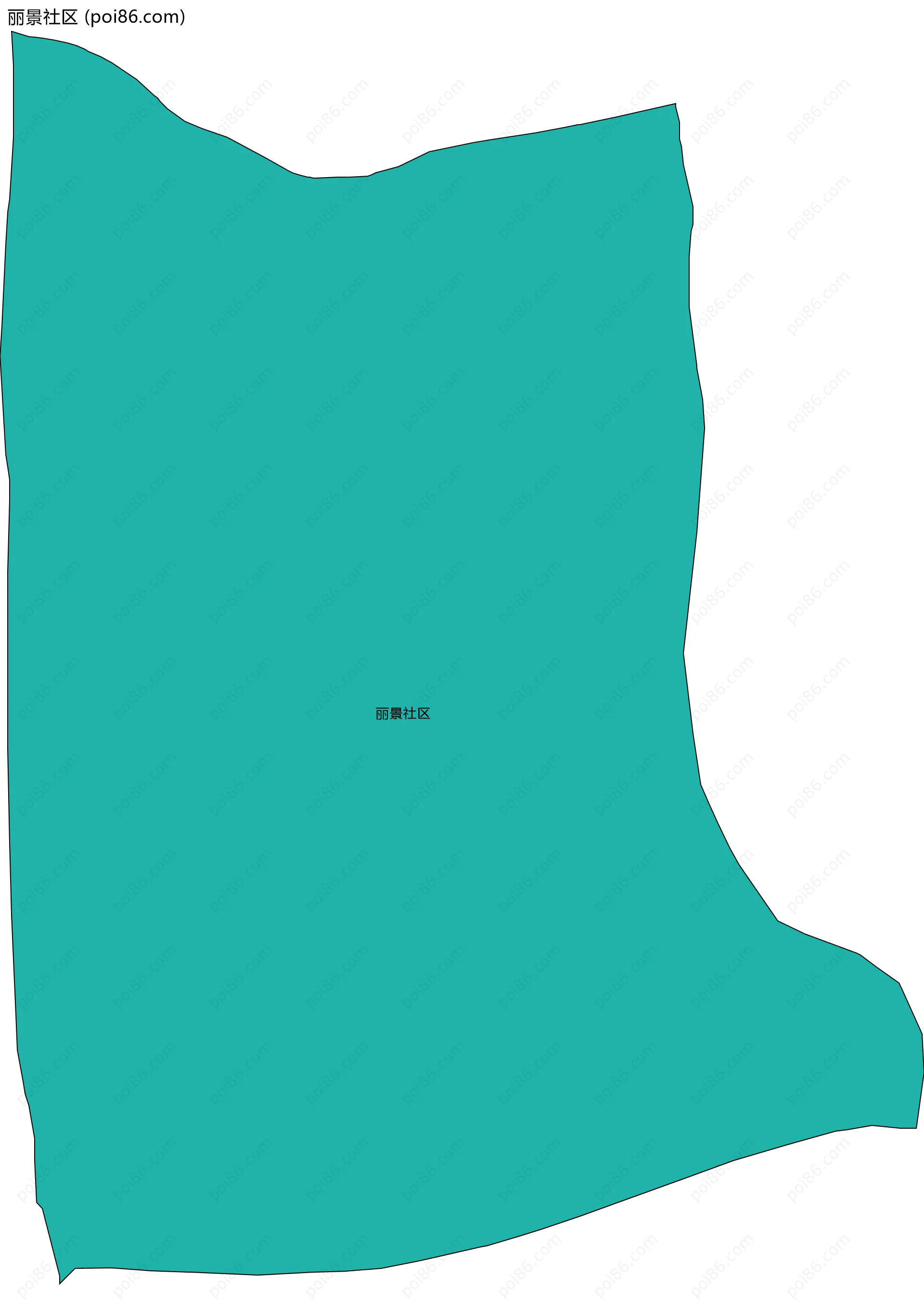 丽景社区边界地图