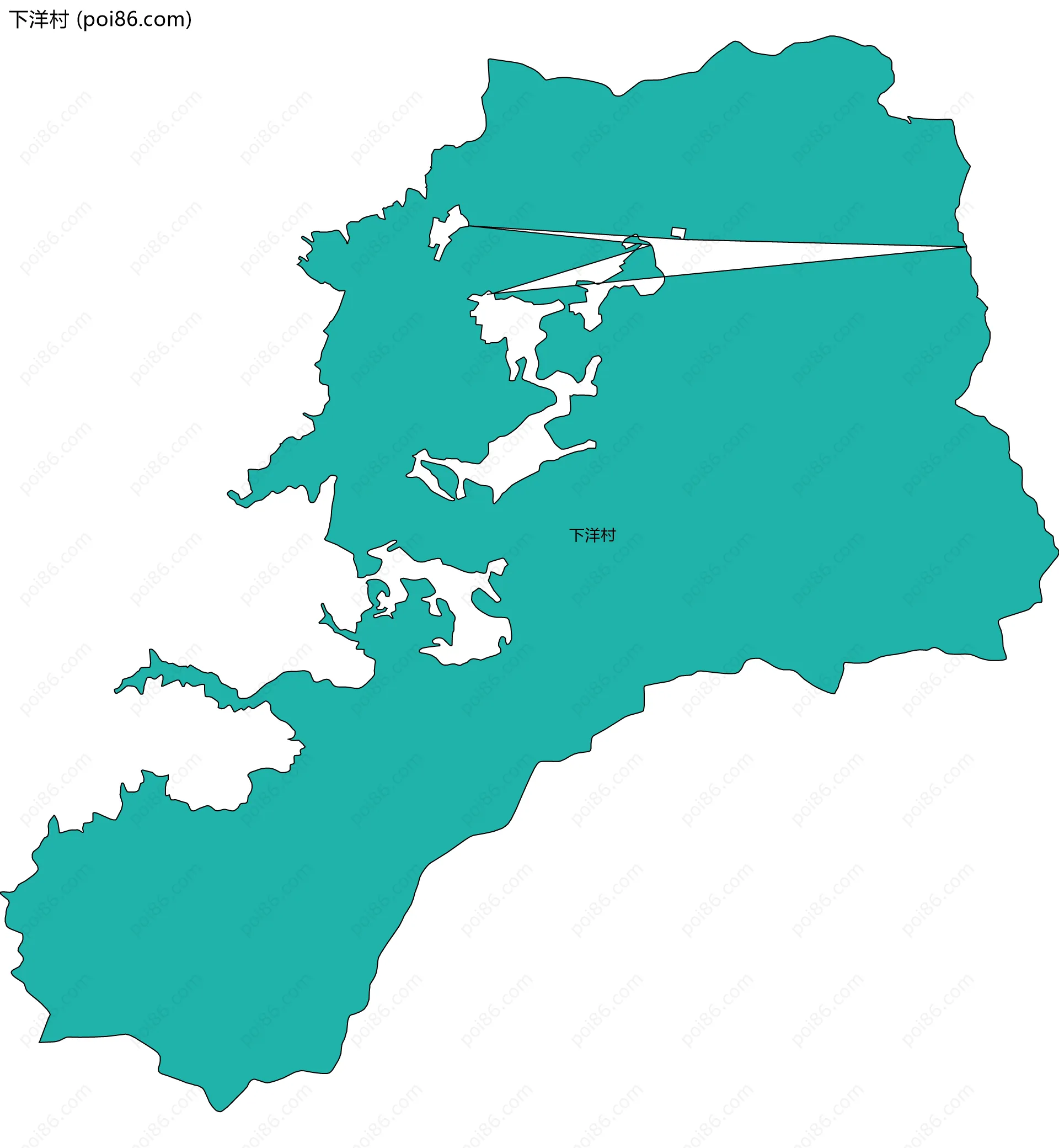 下洋村边界地图