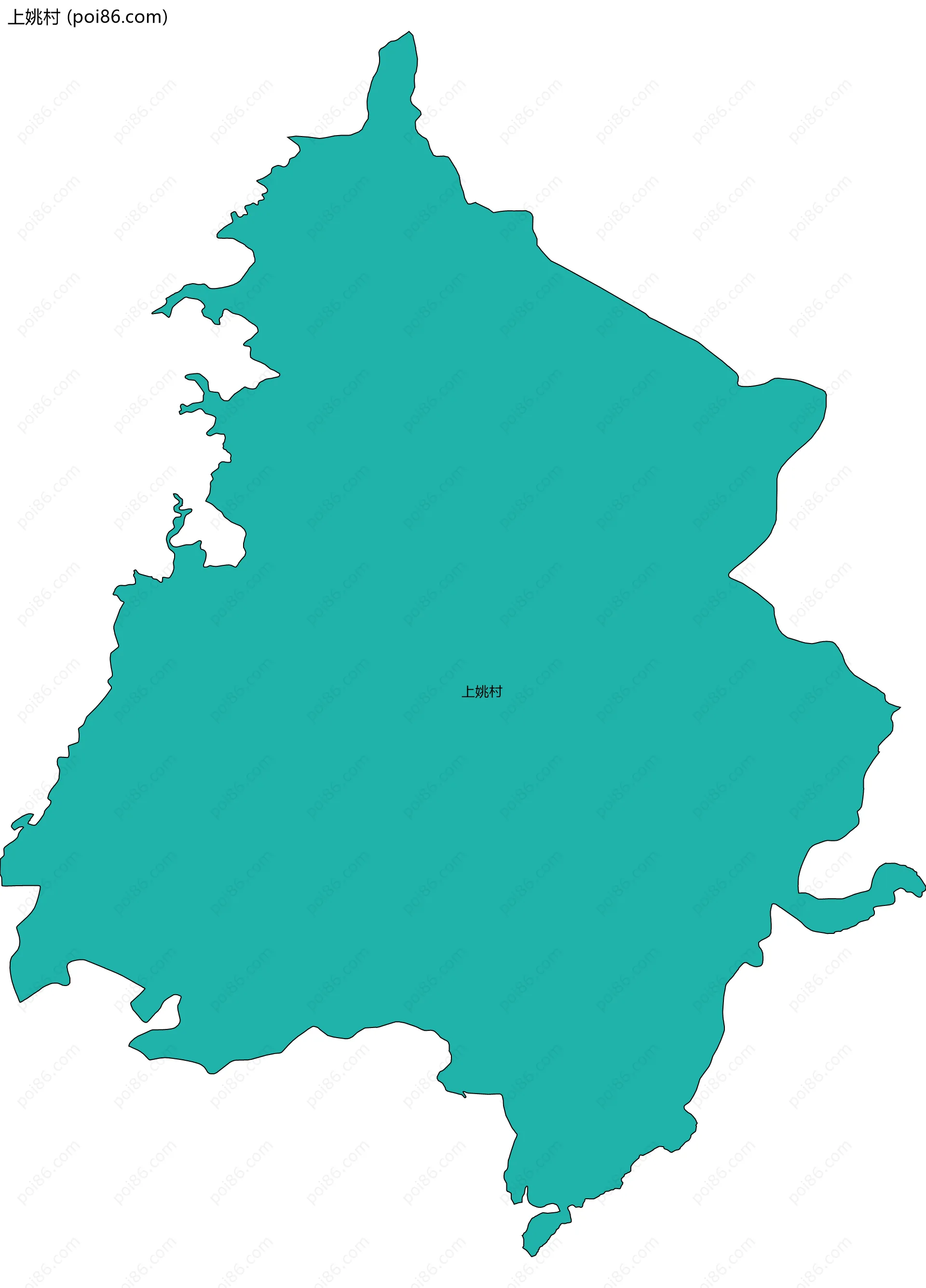 上姚村边界地图