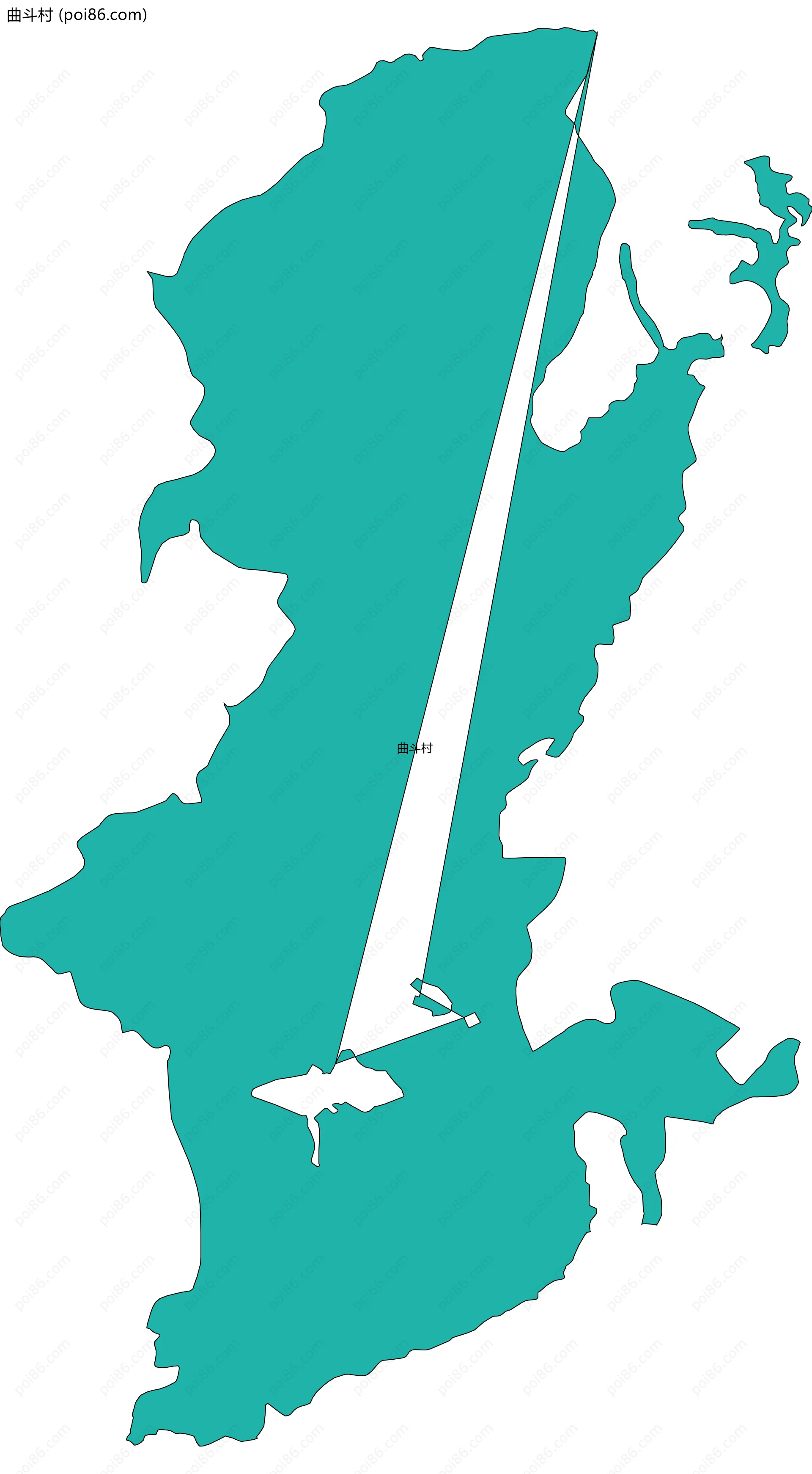曲斗村边界地图