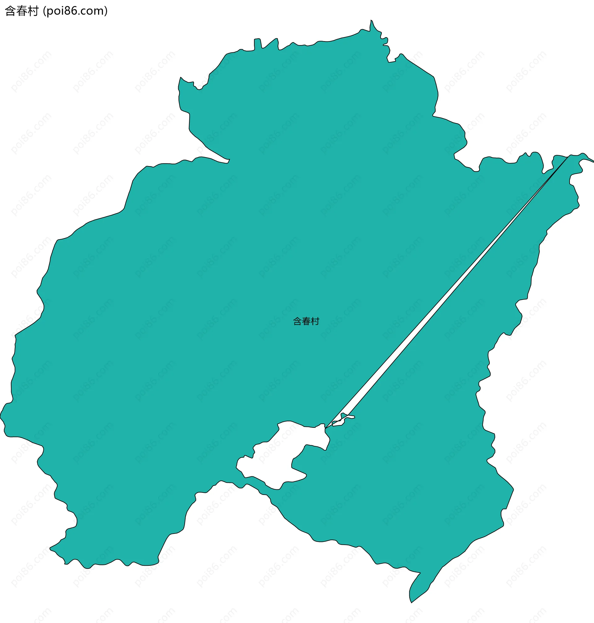 含春村边界地图