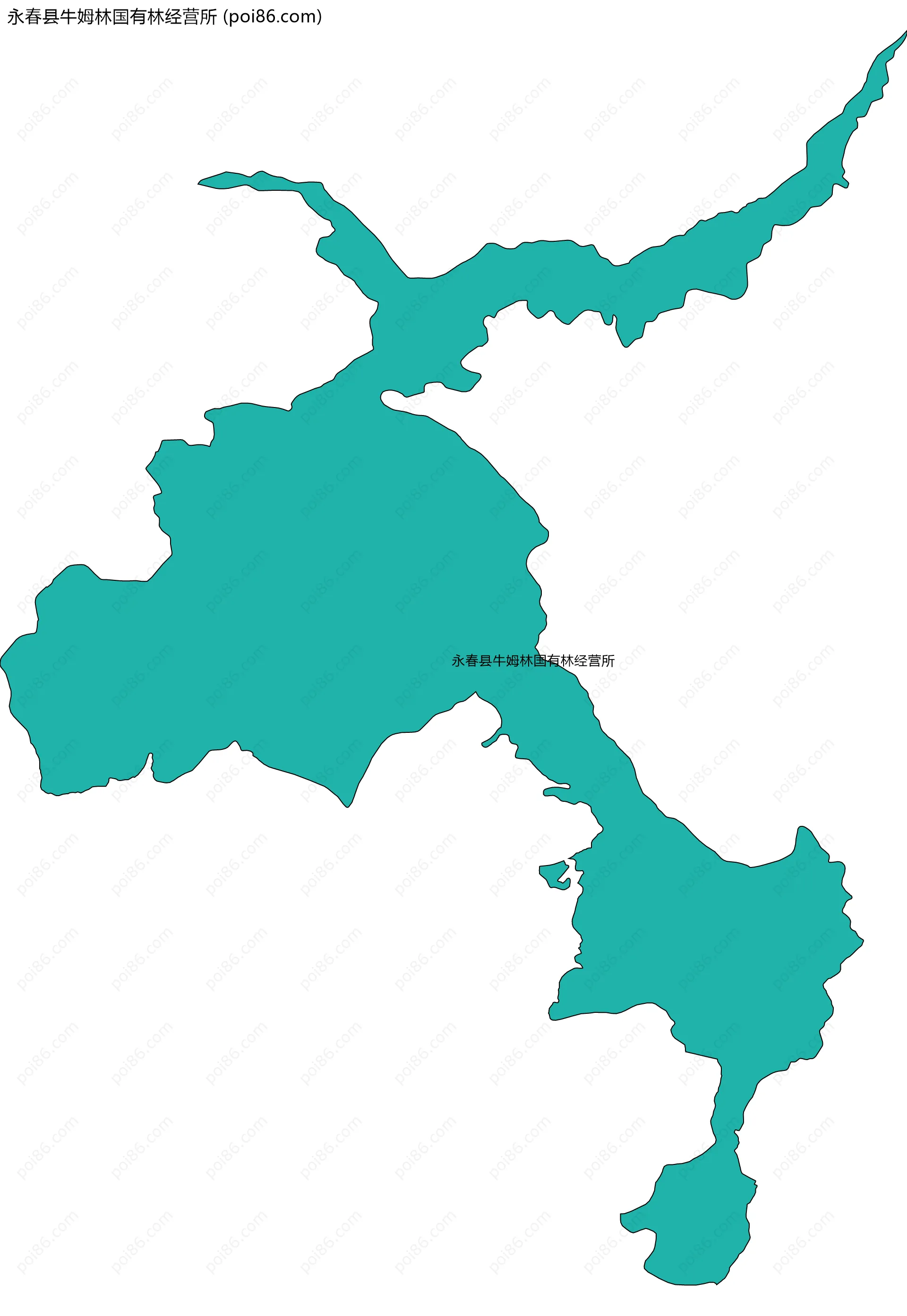永春县牛姆林国有林经营所边界地图
