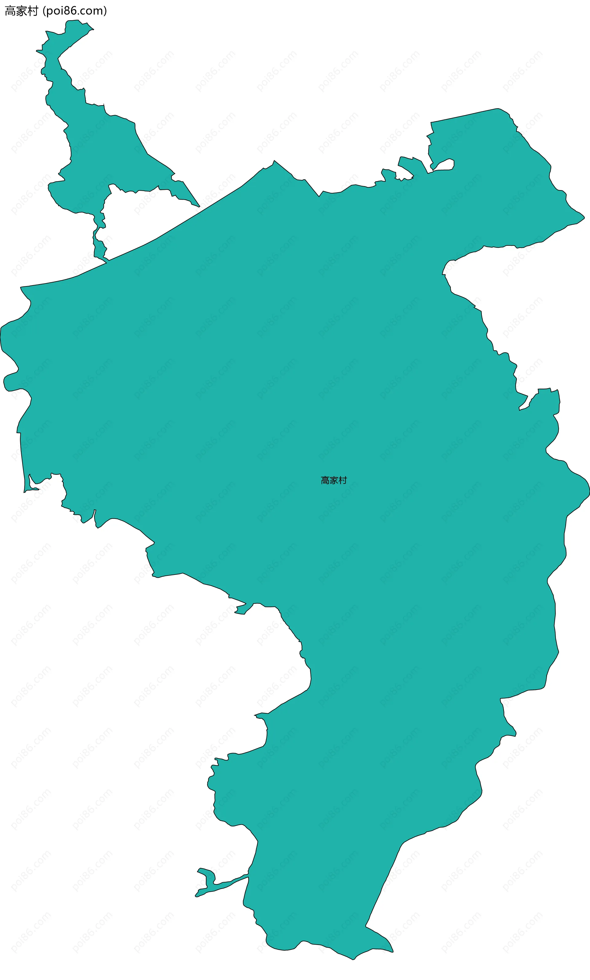 高家村边界地图