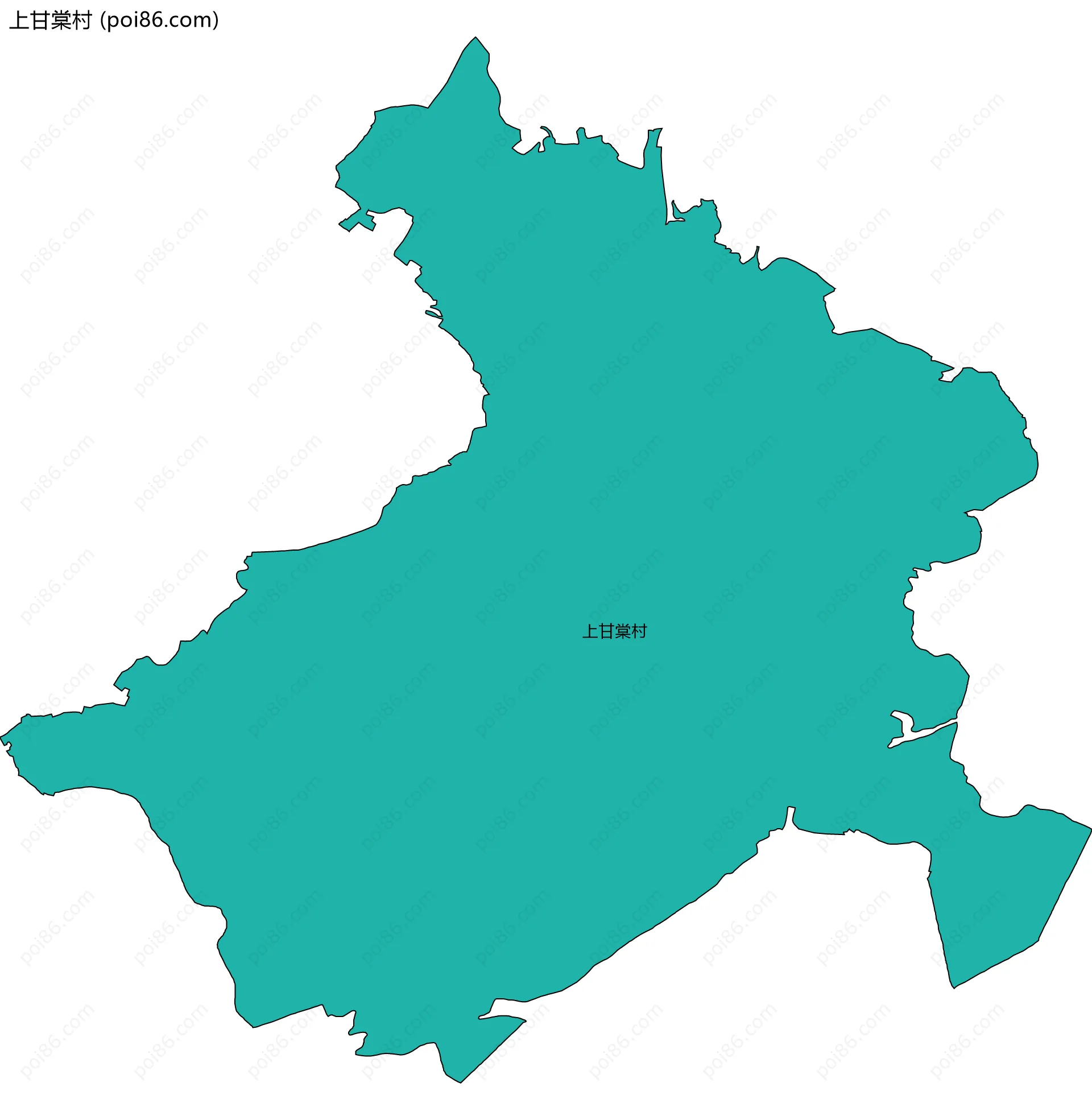 上甘棠村边界地图