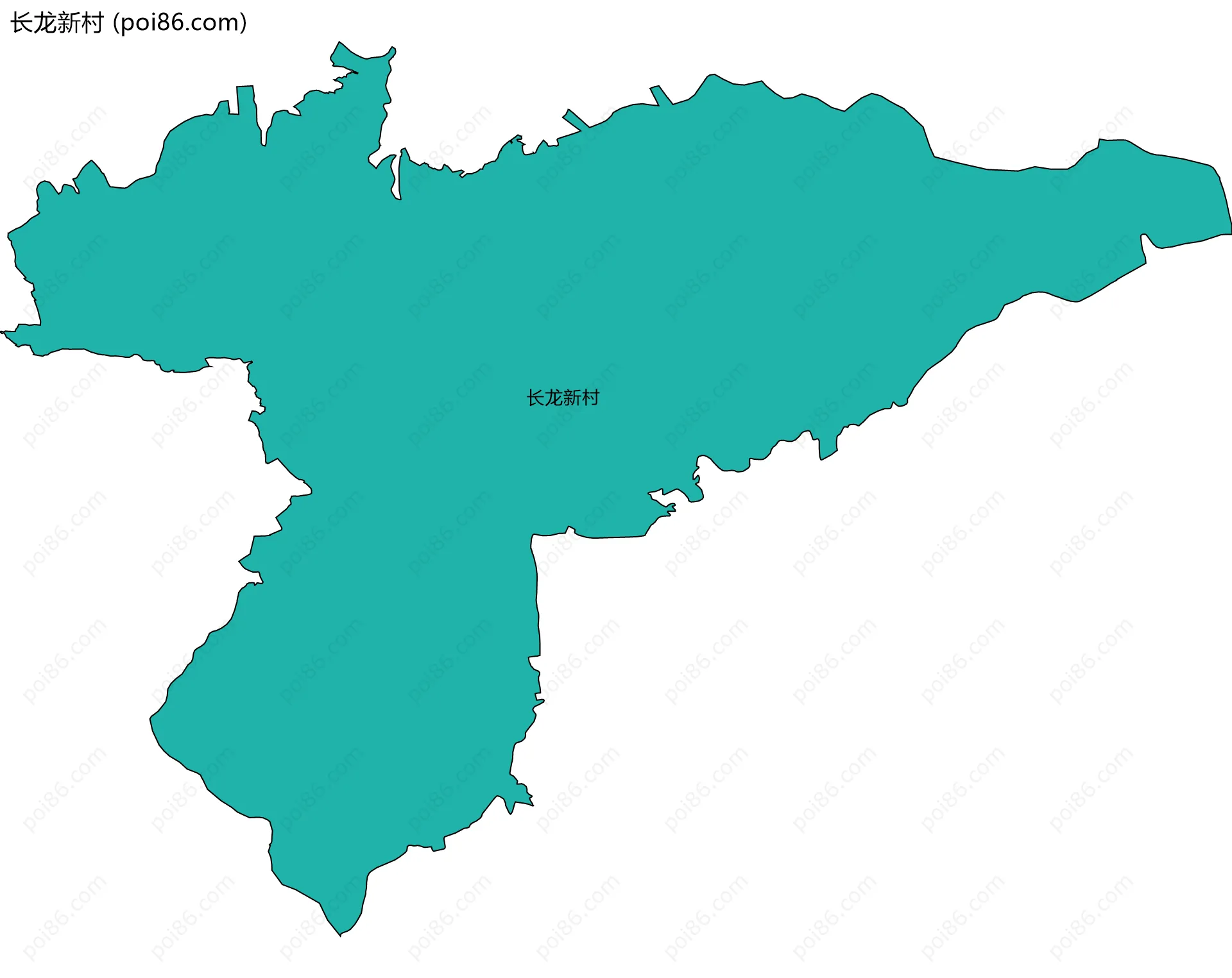 长龙新村边界地图