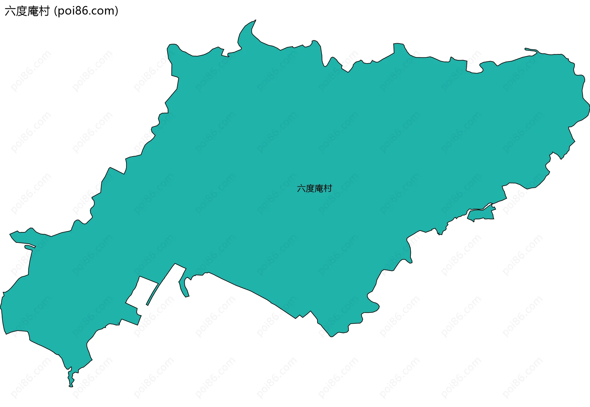 六度庵村边界地图