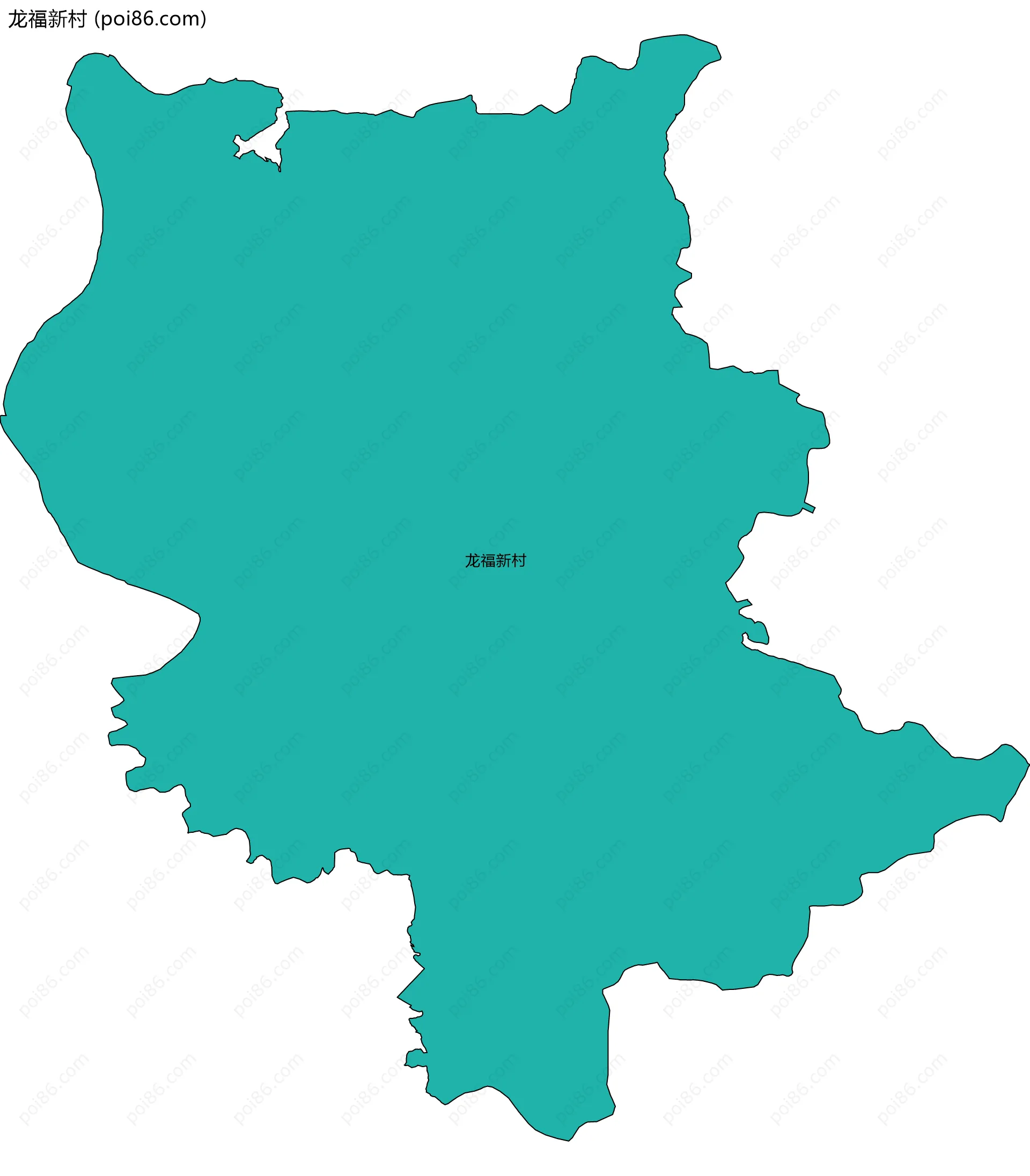 龙福新村边界地图