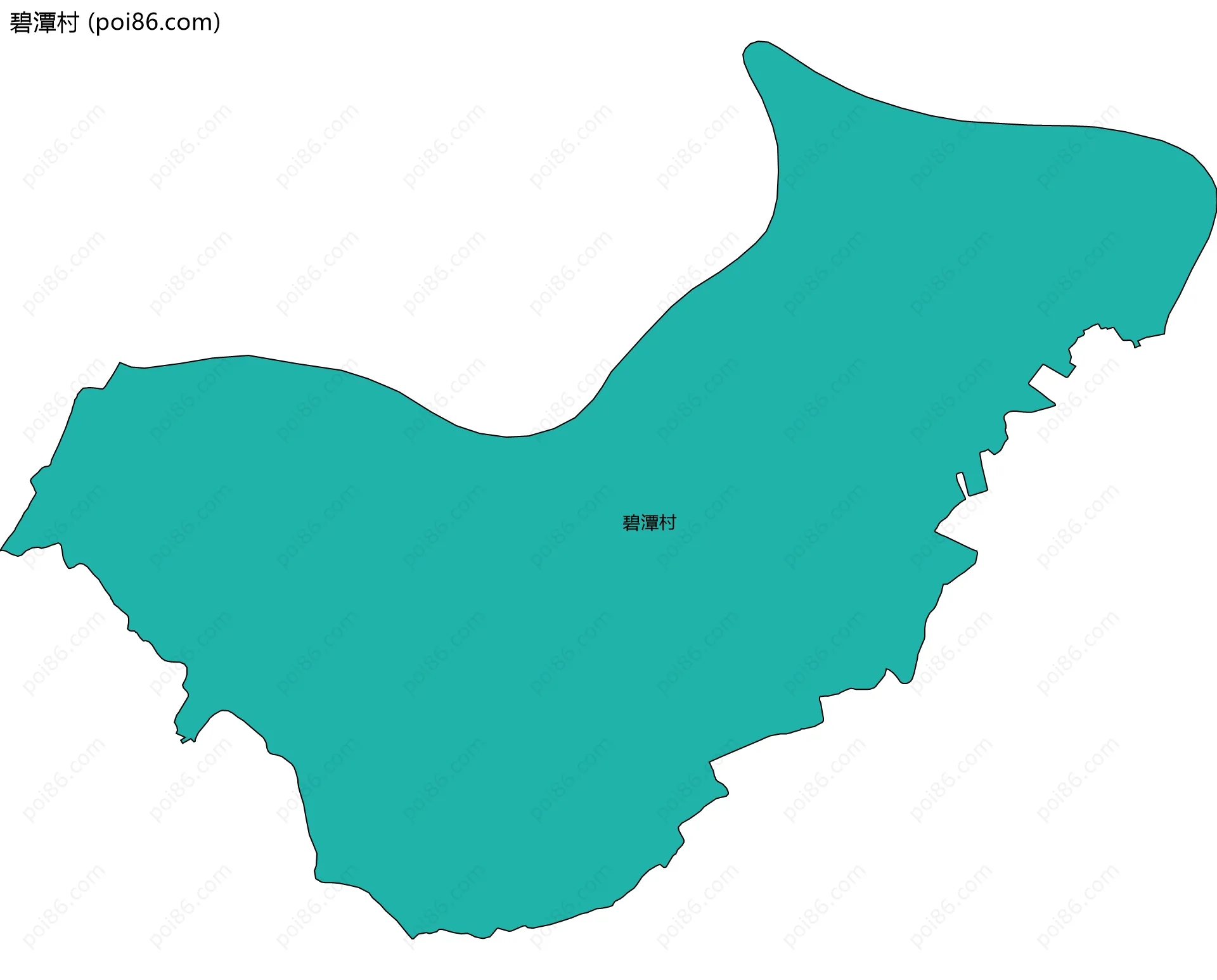 碧潭村边界地图