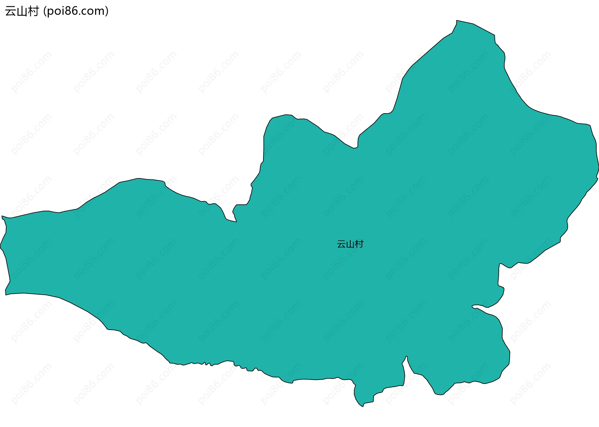 云山村边界地图