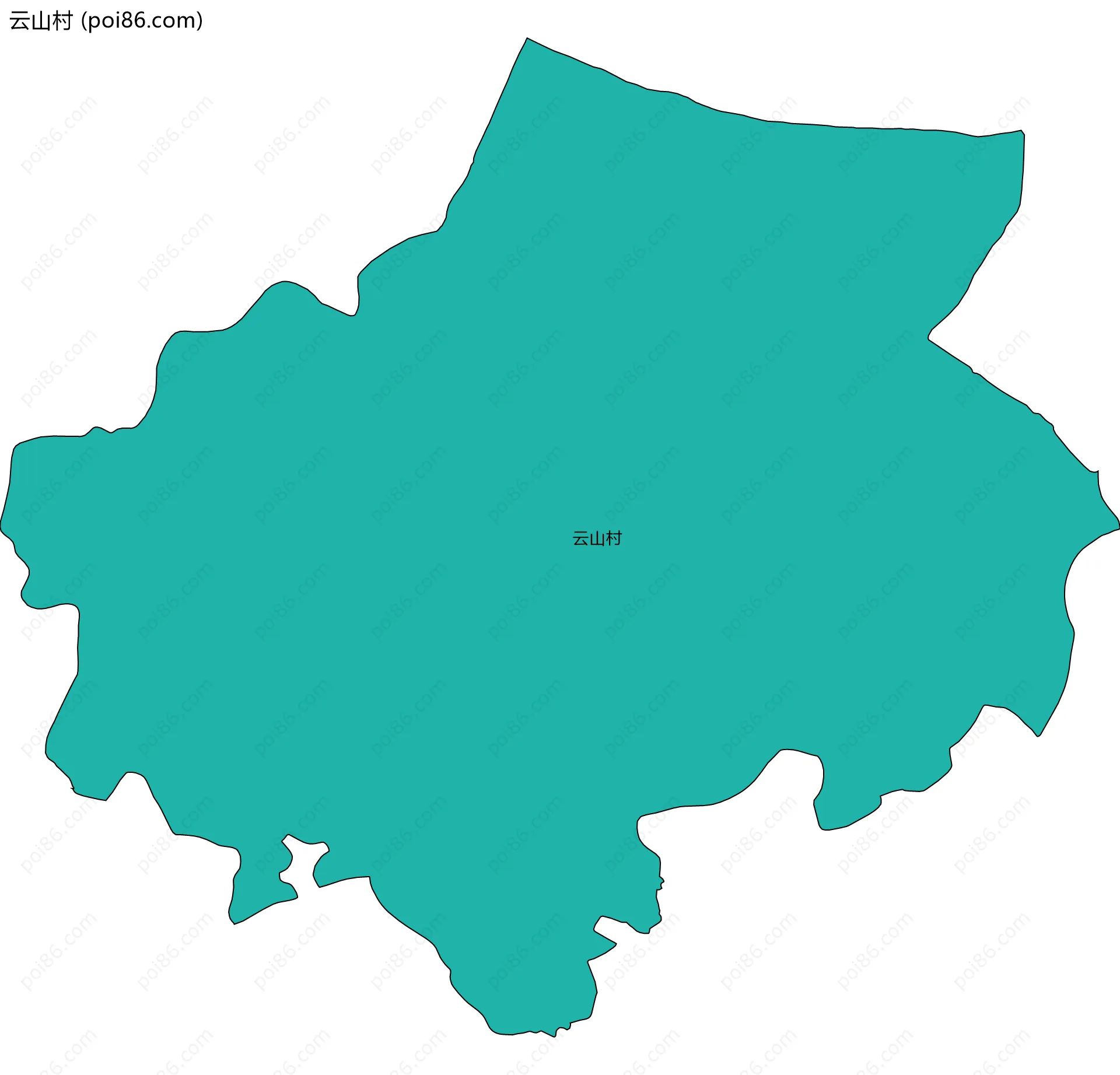 云山村边界地图