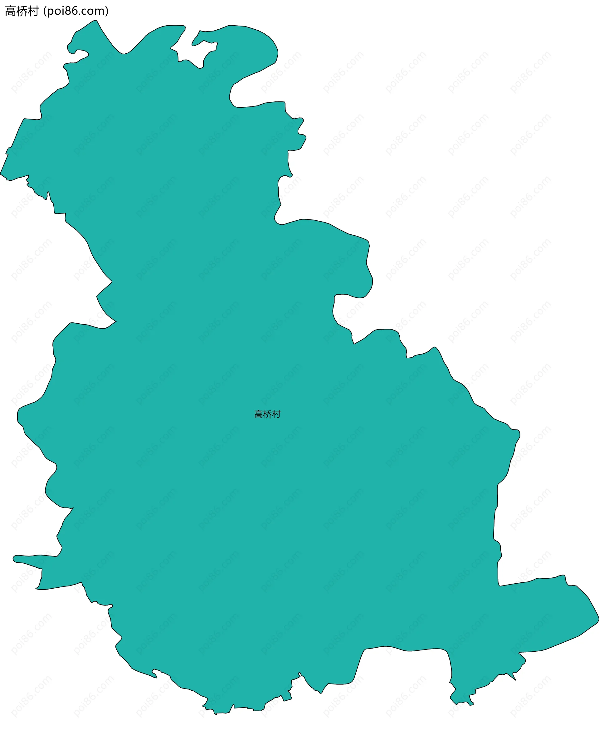 高桥村边界地图