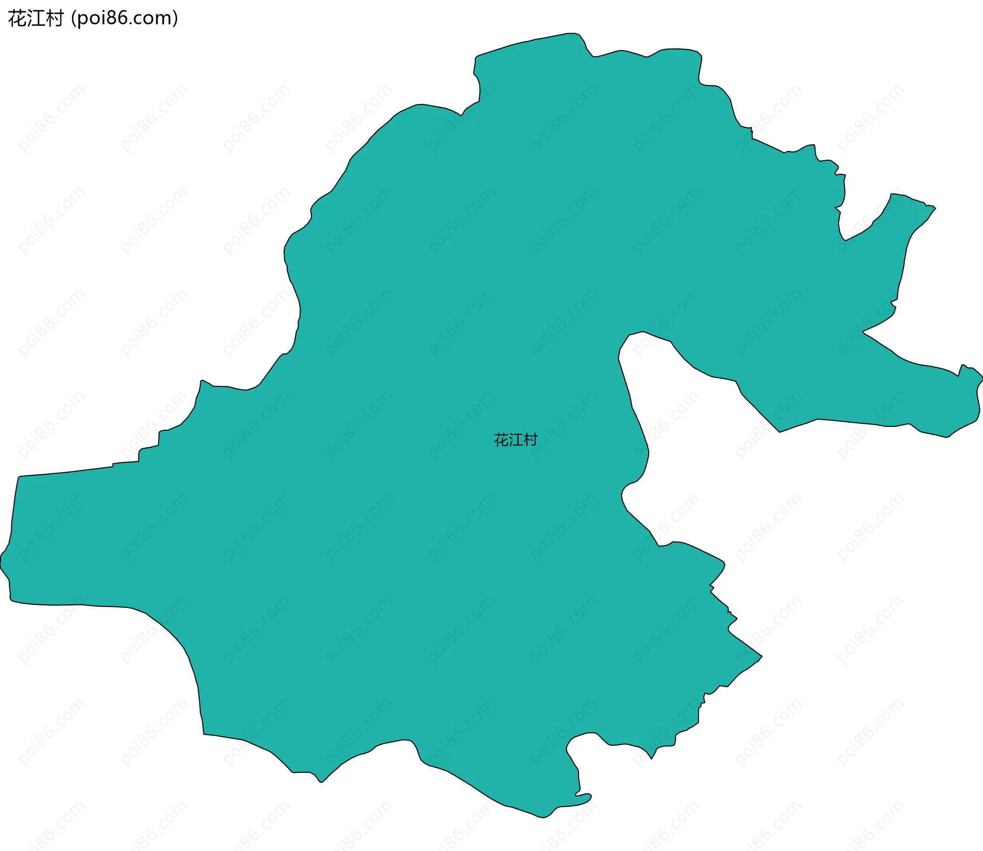 花江村边界地图