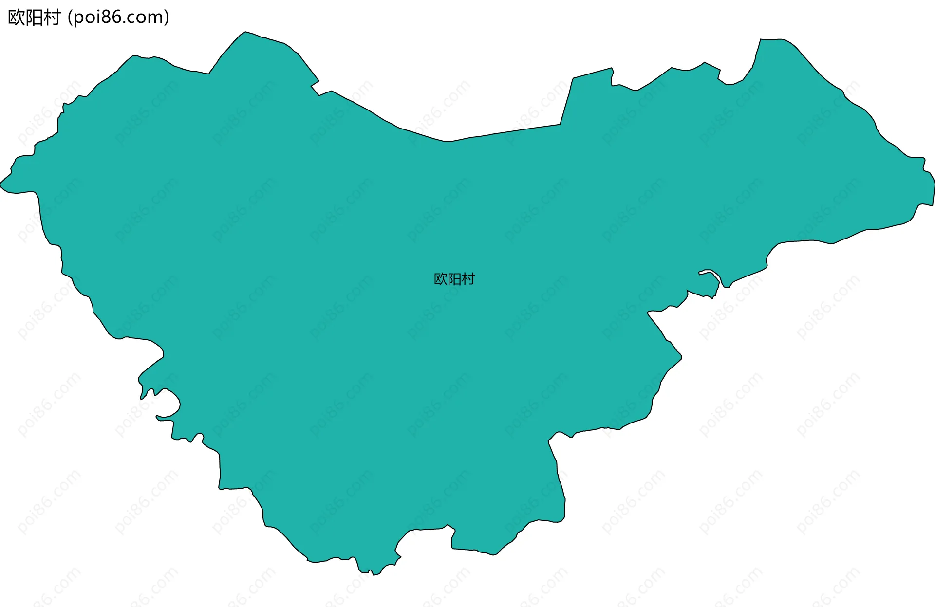 欧阳村边界地图