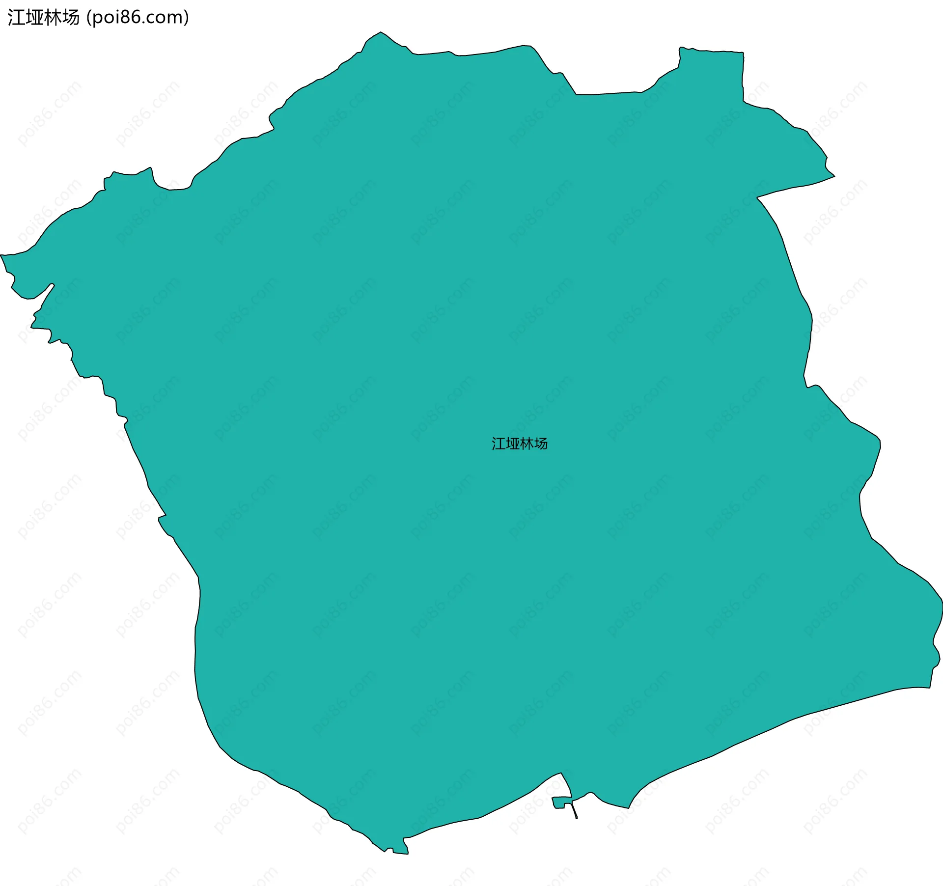 江垭林场边界地图
