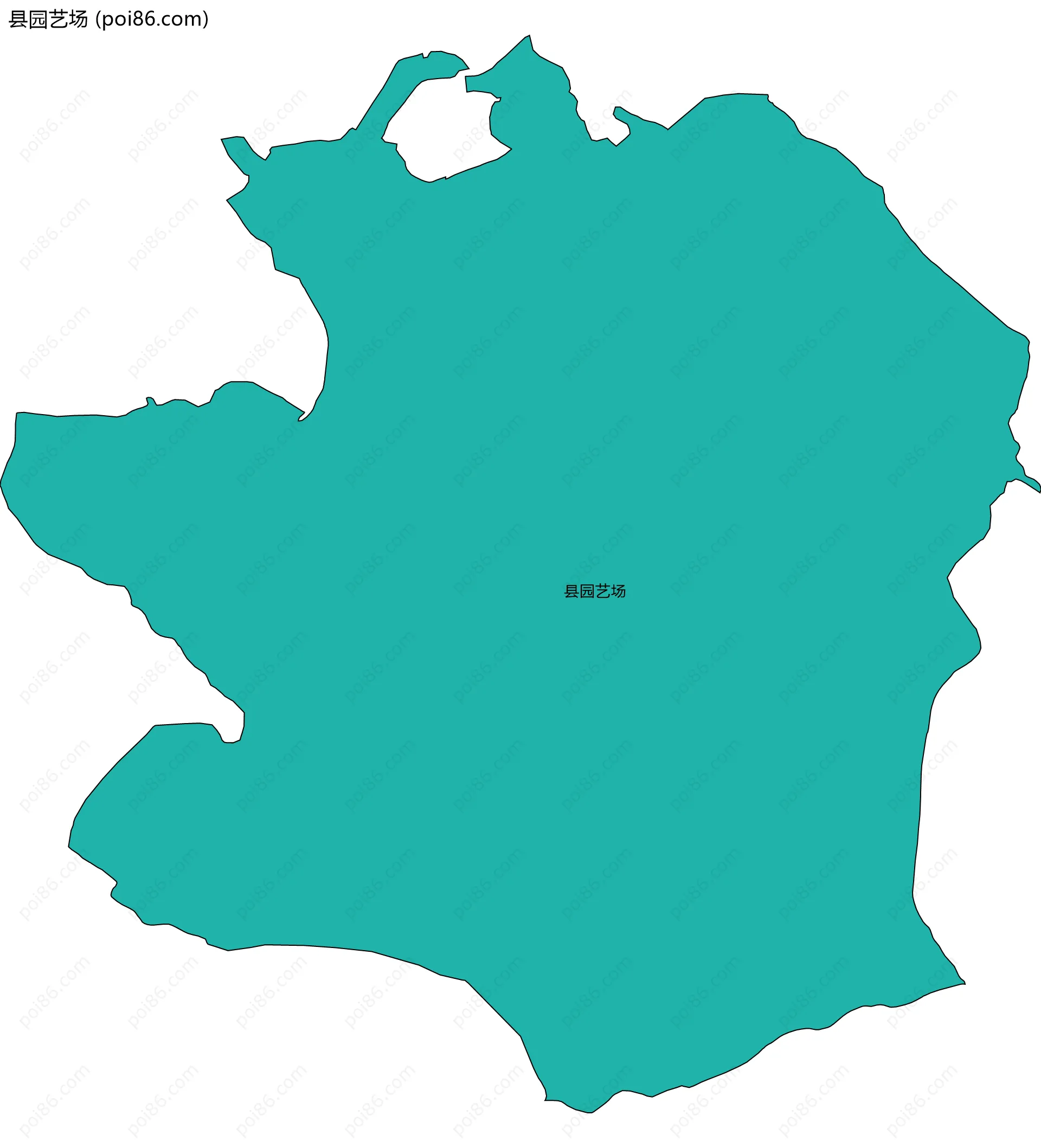 县园艺场边界地图